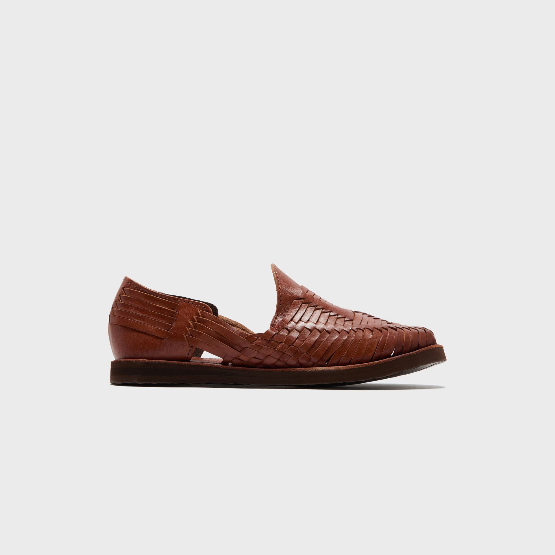 Chamula Cancun Sandal - Red / Brown