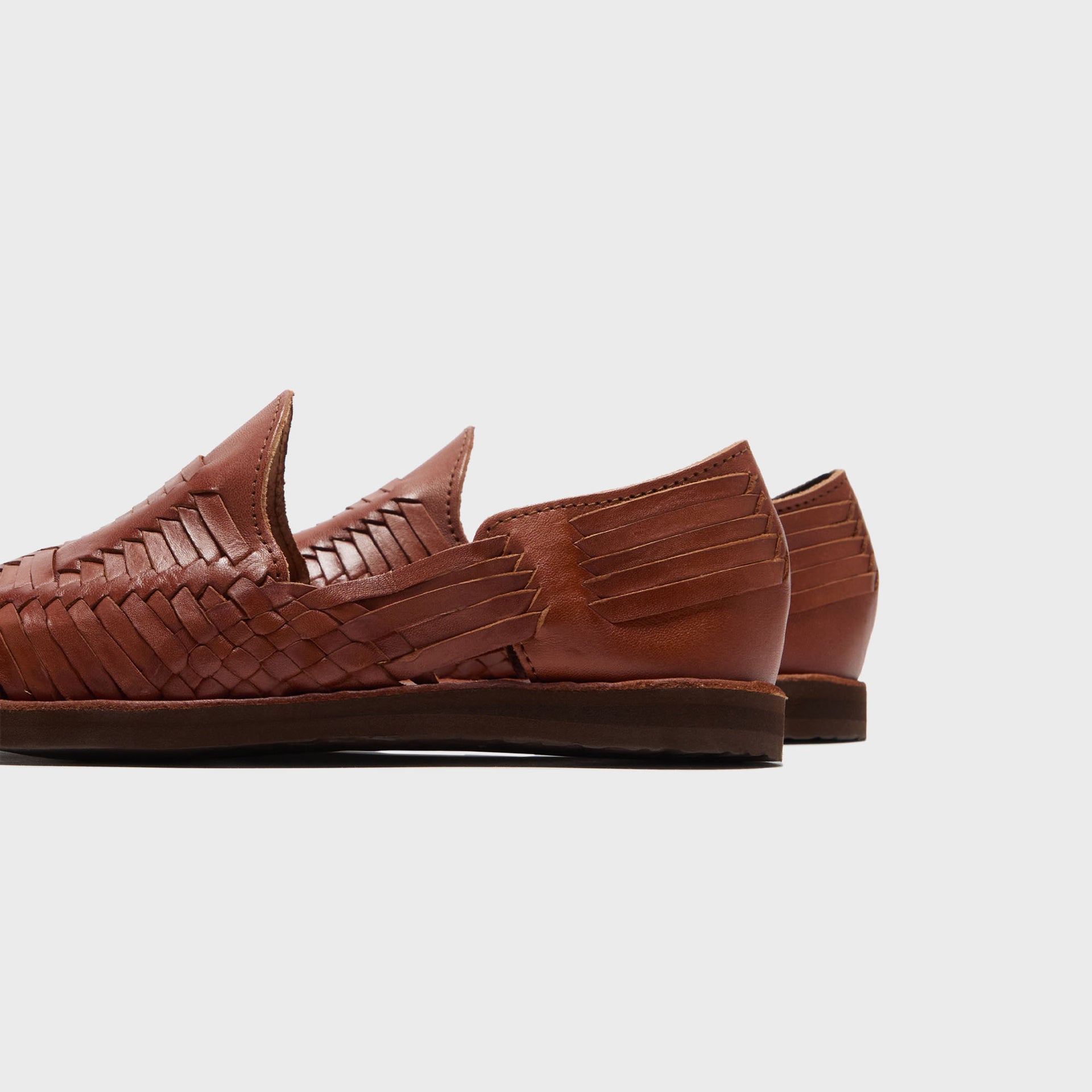 Chamula Cancun Sandal - Red / Brown