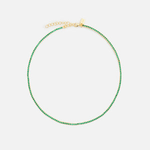 Crystal Haze Mini Serena Necklace - Green
