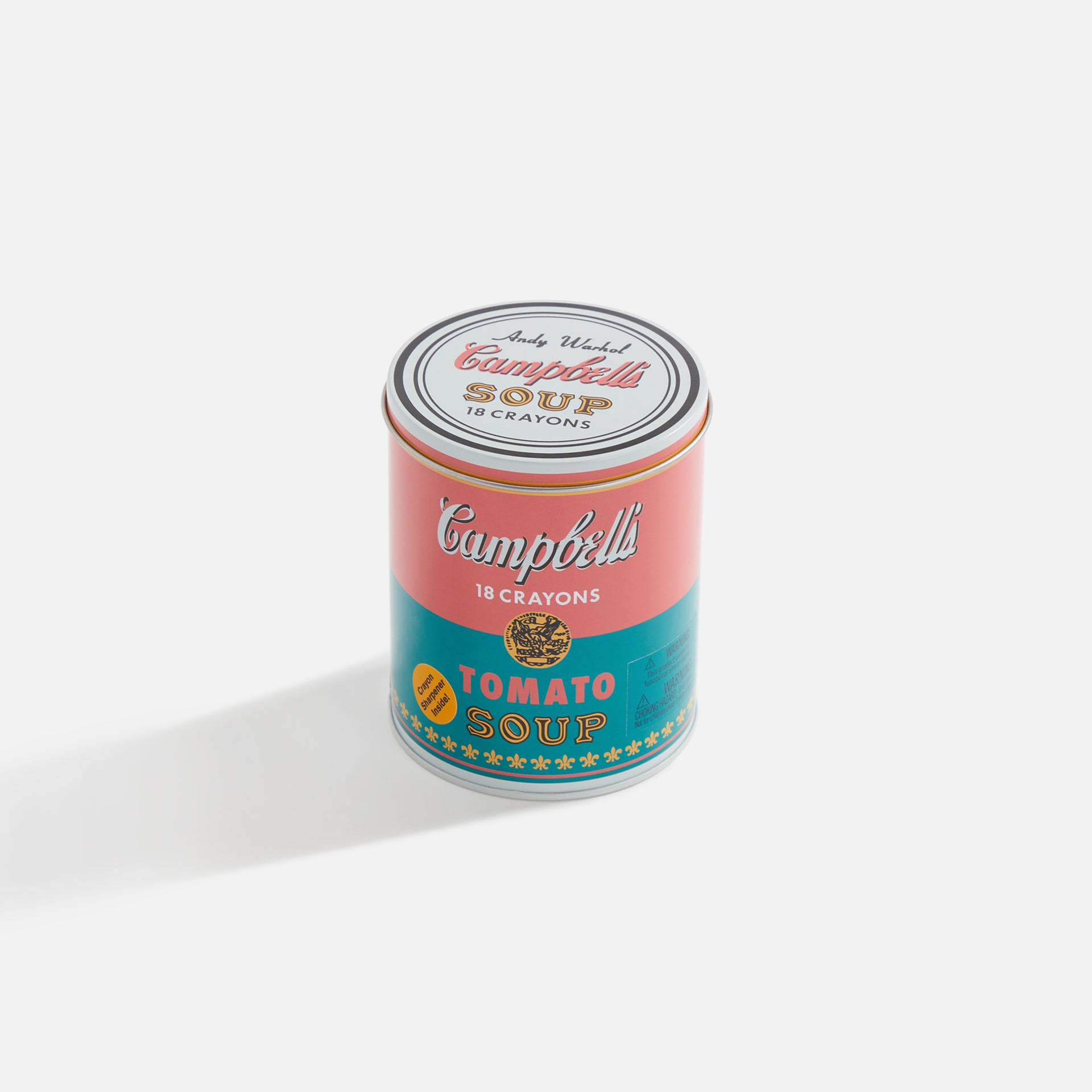 Chronicle Andy Warhol Soup Can Crayons + Sharpener