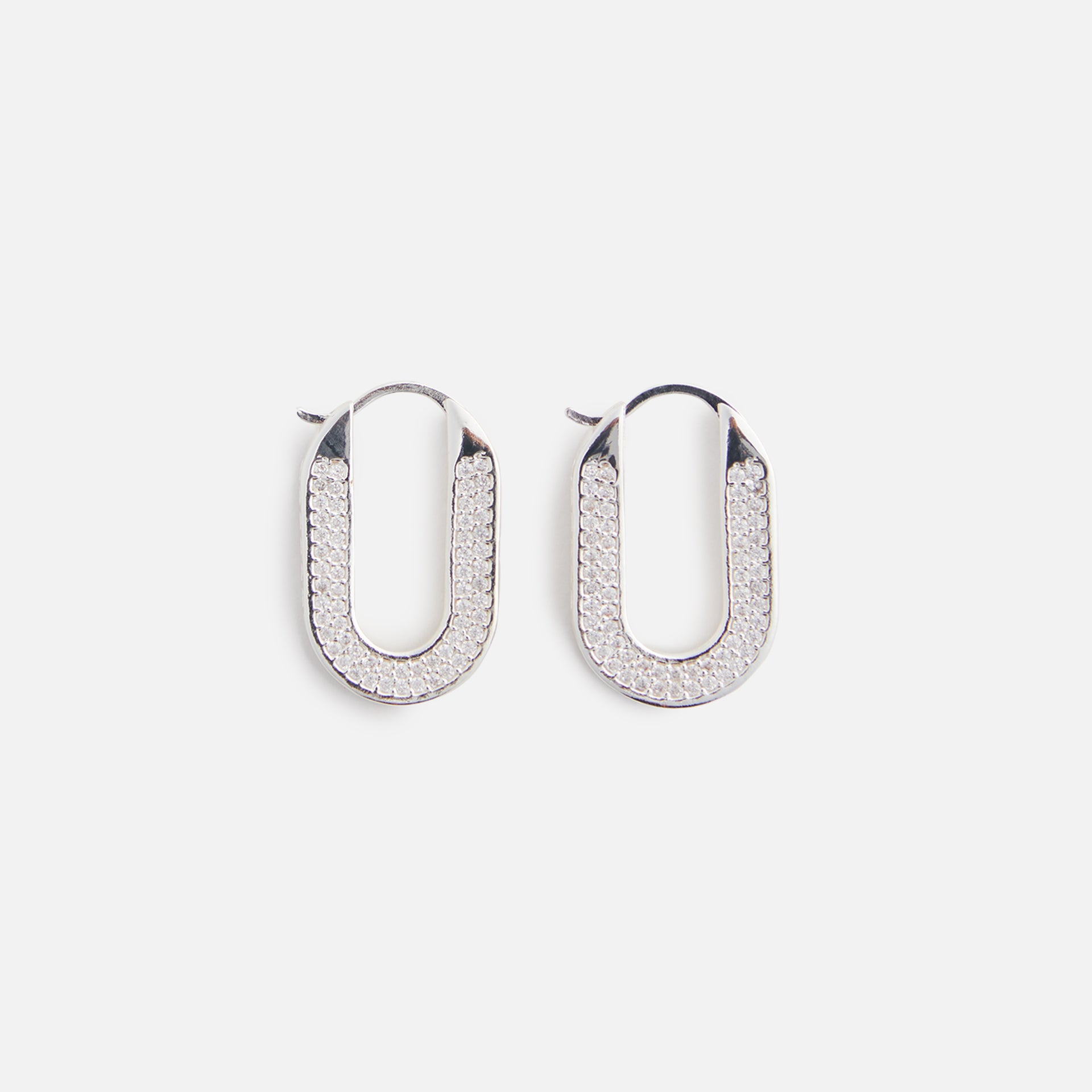 Crystal Haze Travel Gift Hoops - Silver