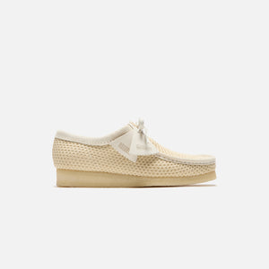 Clarks Wallabee - Off White Mesh