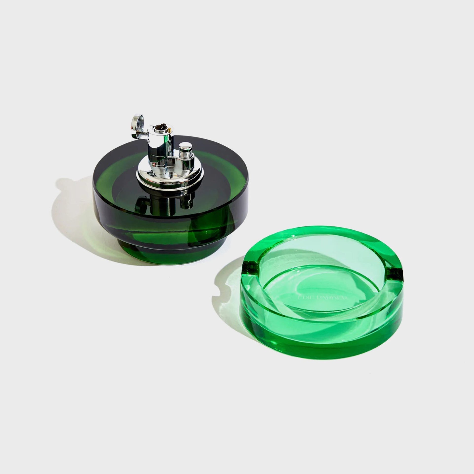 Edie Parker Glass Tabletop Lighter - Grass Green
