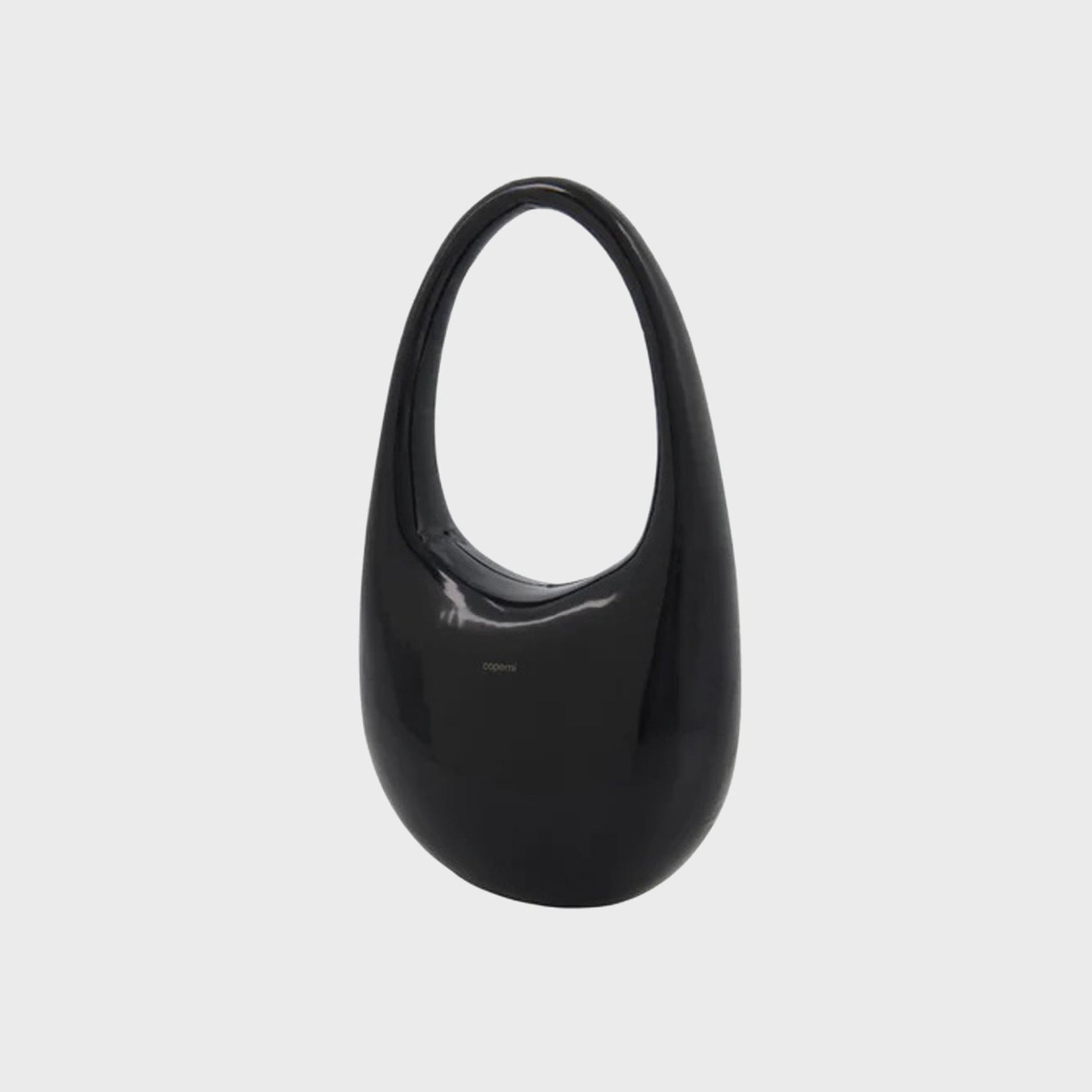 Coperni Liquid Print Swipe Bag in Black