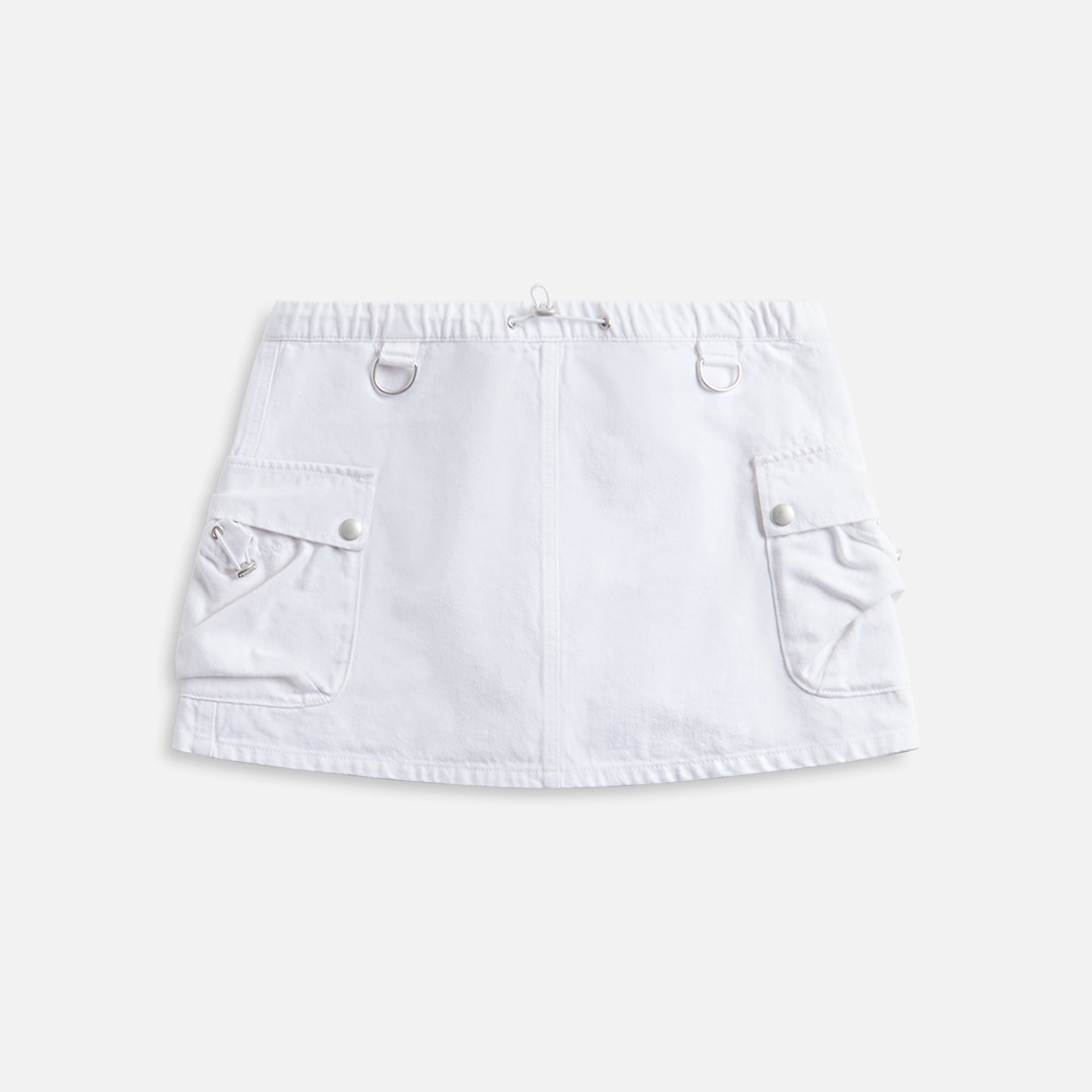 Coperni Denim Cargo Skirt - White