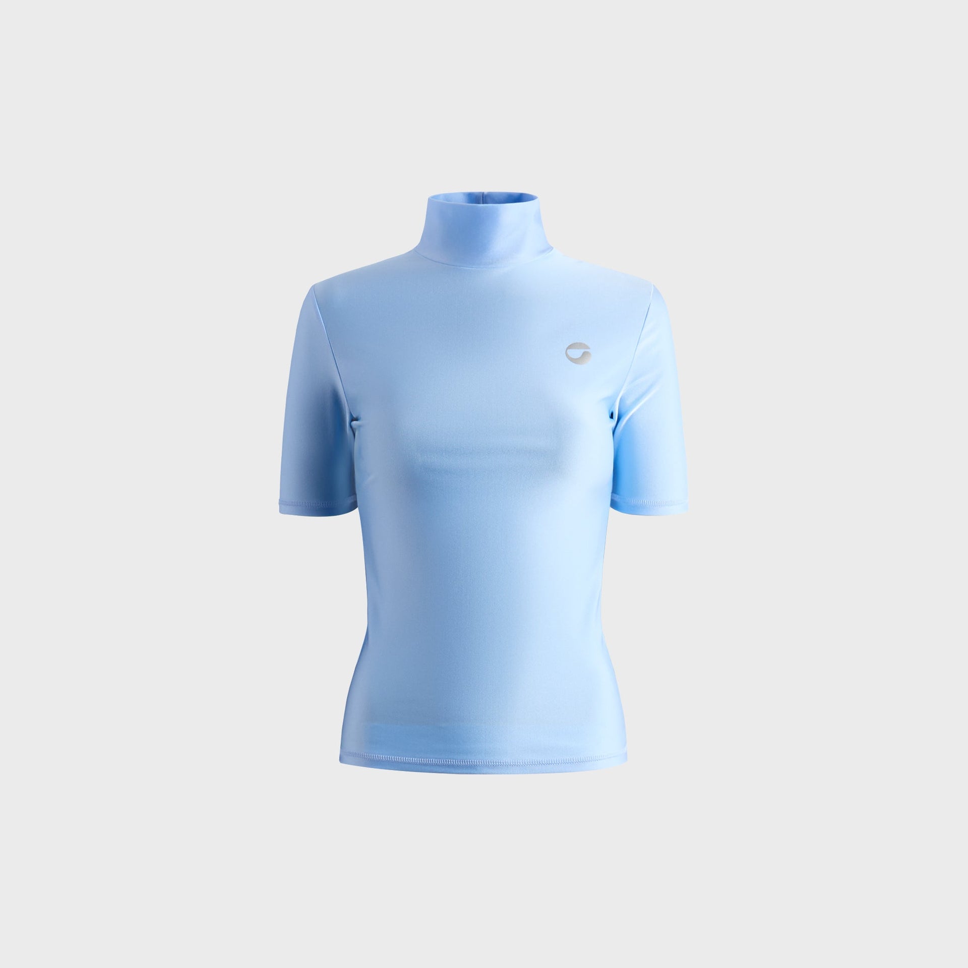 Coperni High Neck Fitted Top in Blue