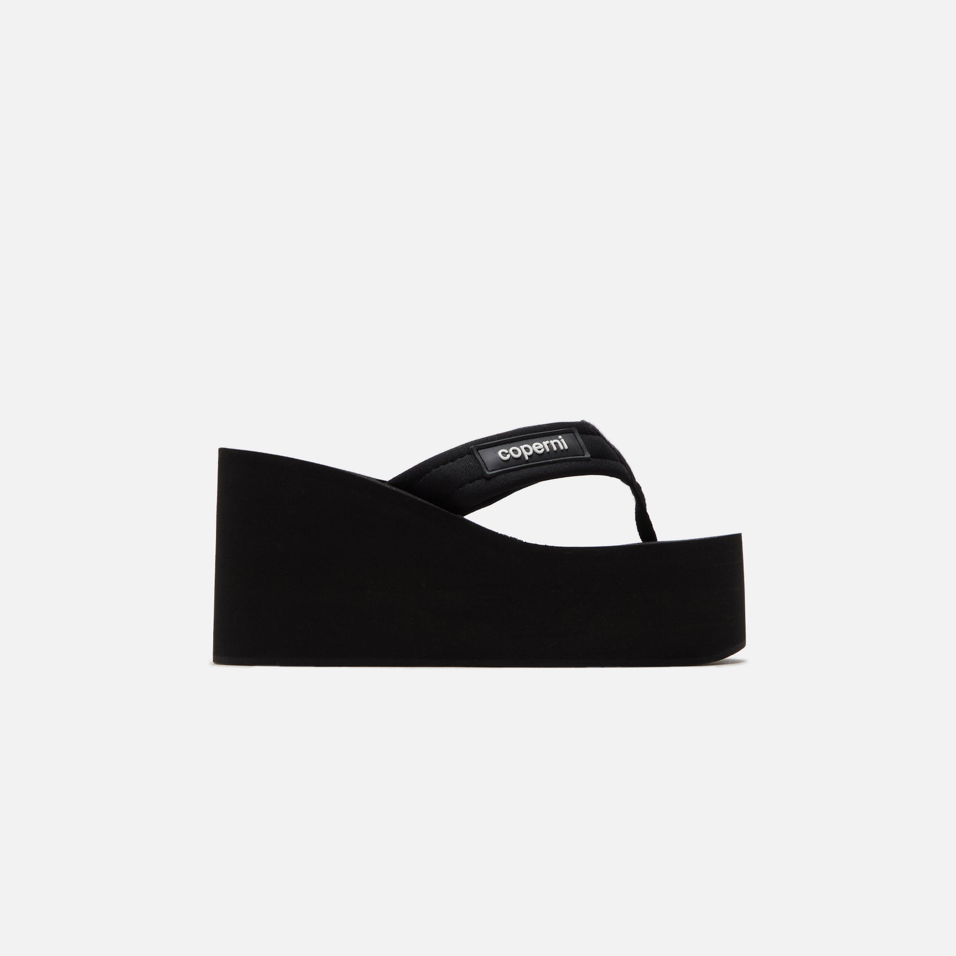 Coperni Branded Wedge Sandal - Black