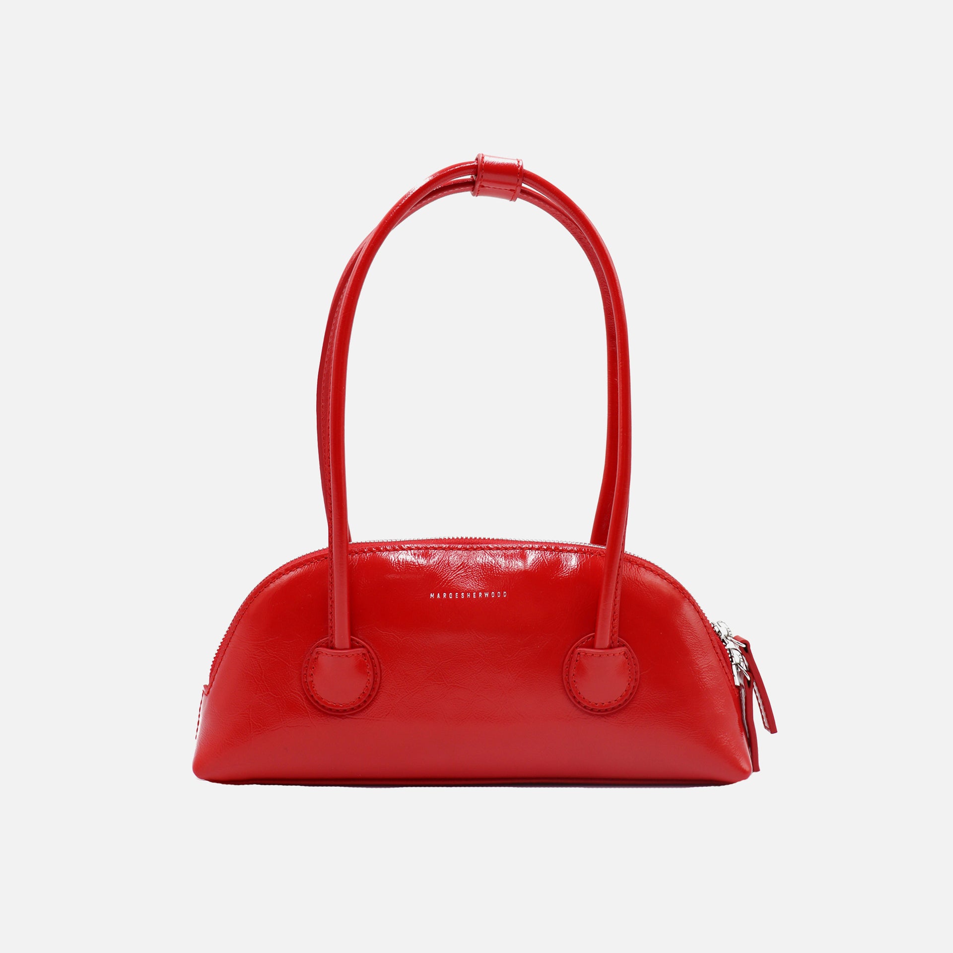 MARGESHERWOOD Besette Shoulder Bag - Apple Red Crinkle