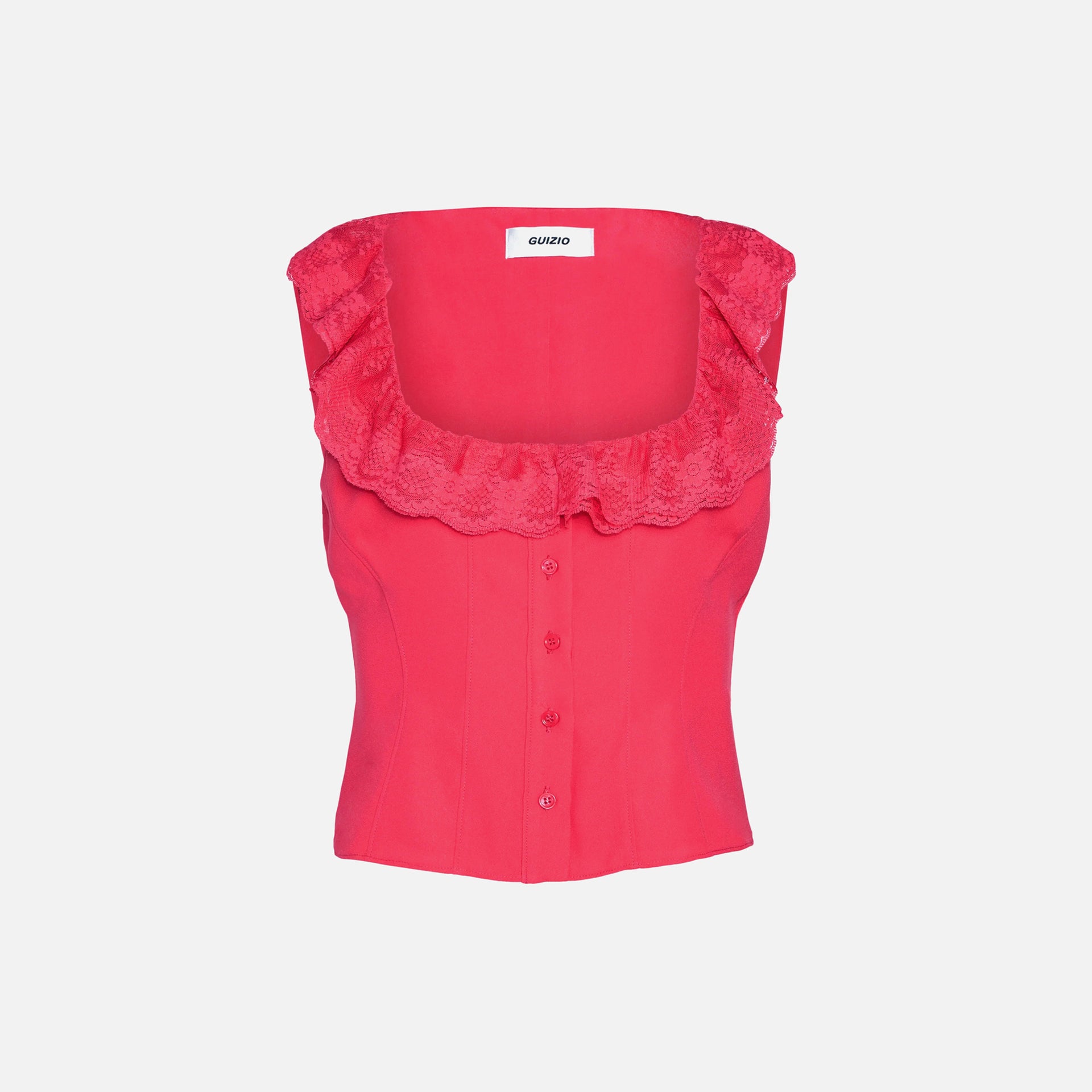 GUIZIO Paloma Top - Fatale Pink