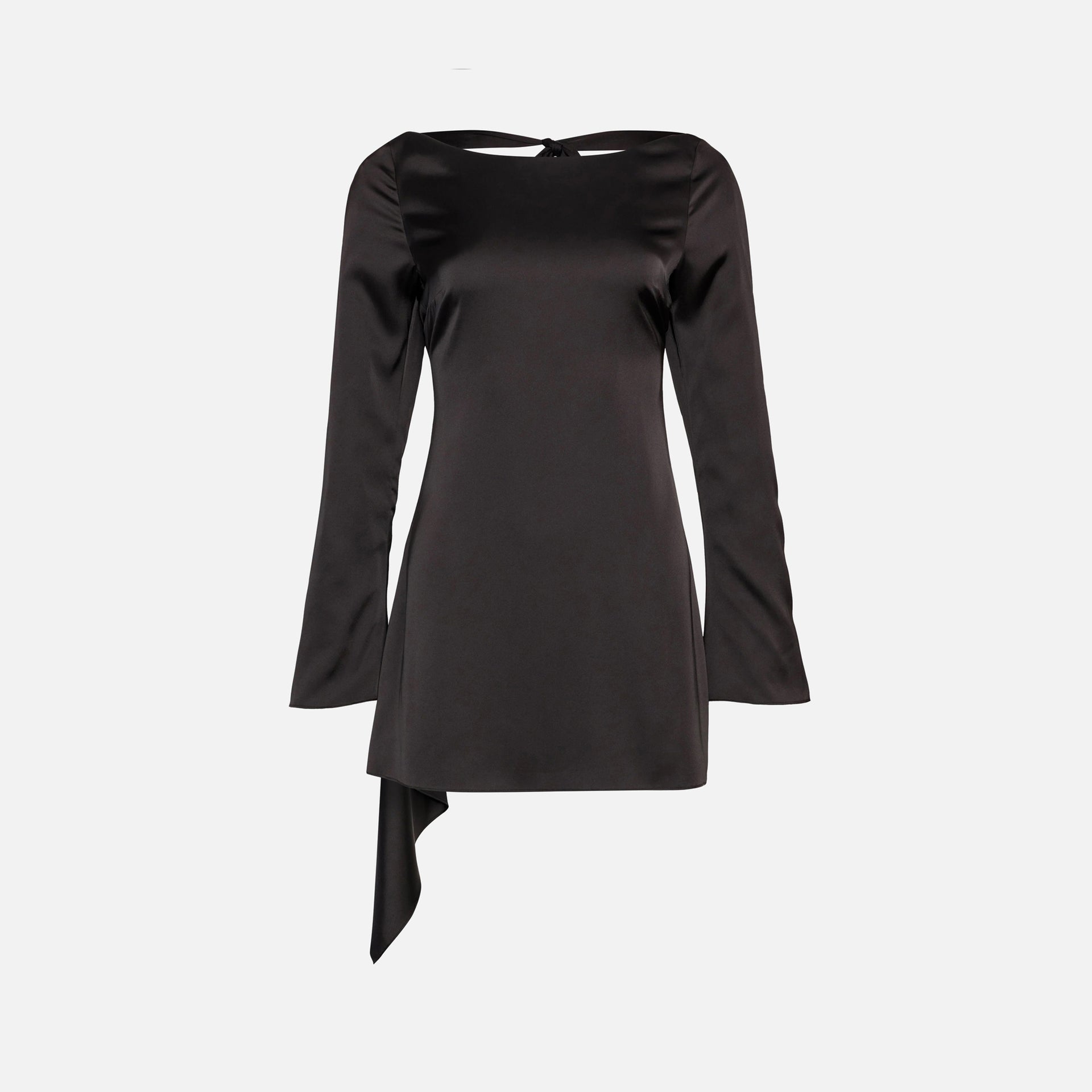 GUIZIO LLeo Satin Dress - Black