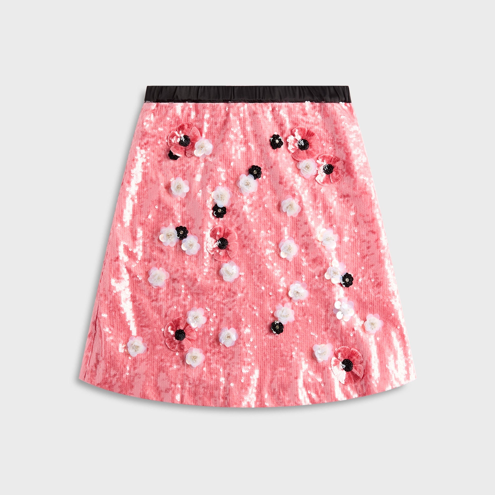 GUIZIO Ambroise Sequin Skirt in Ballet Slipper