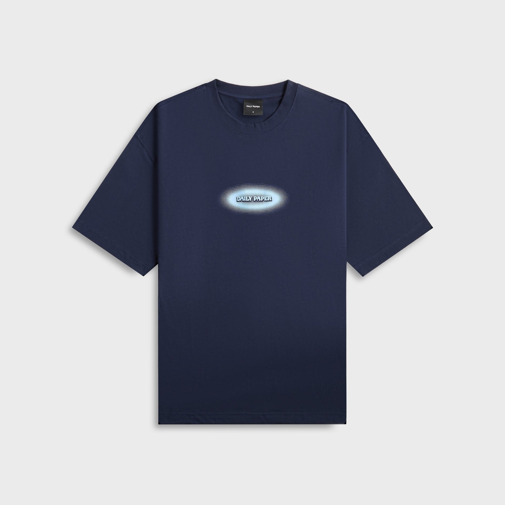 Daily Paper Dotted Logo Tee in Martime Blue