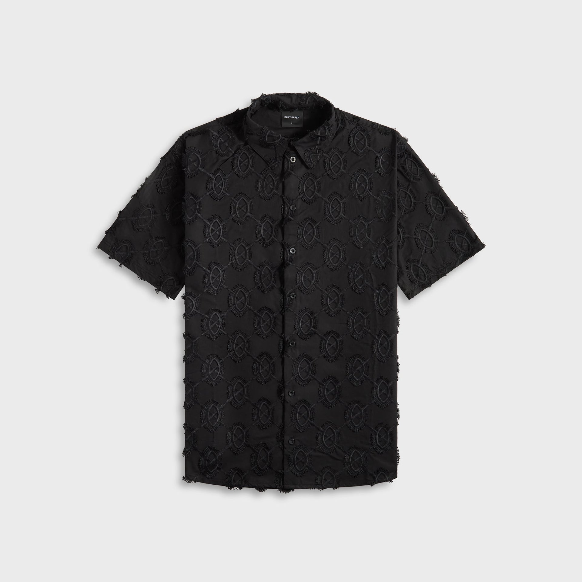 Daily Paper Trophy Shield Shirt in Black