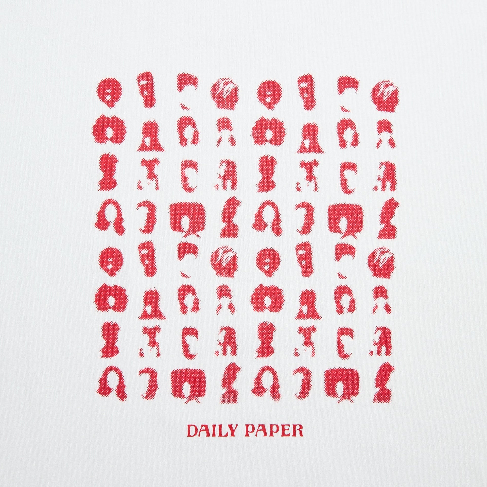 Daily Paper Hair Grid Tee in White