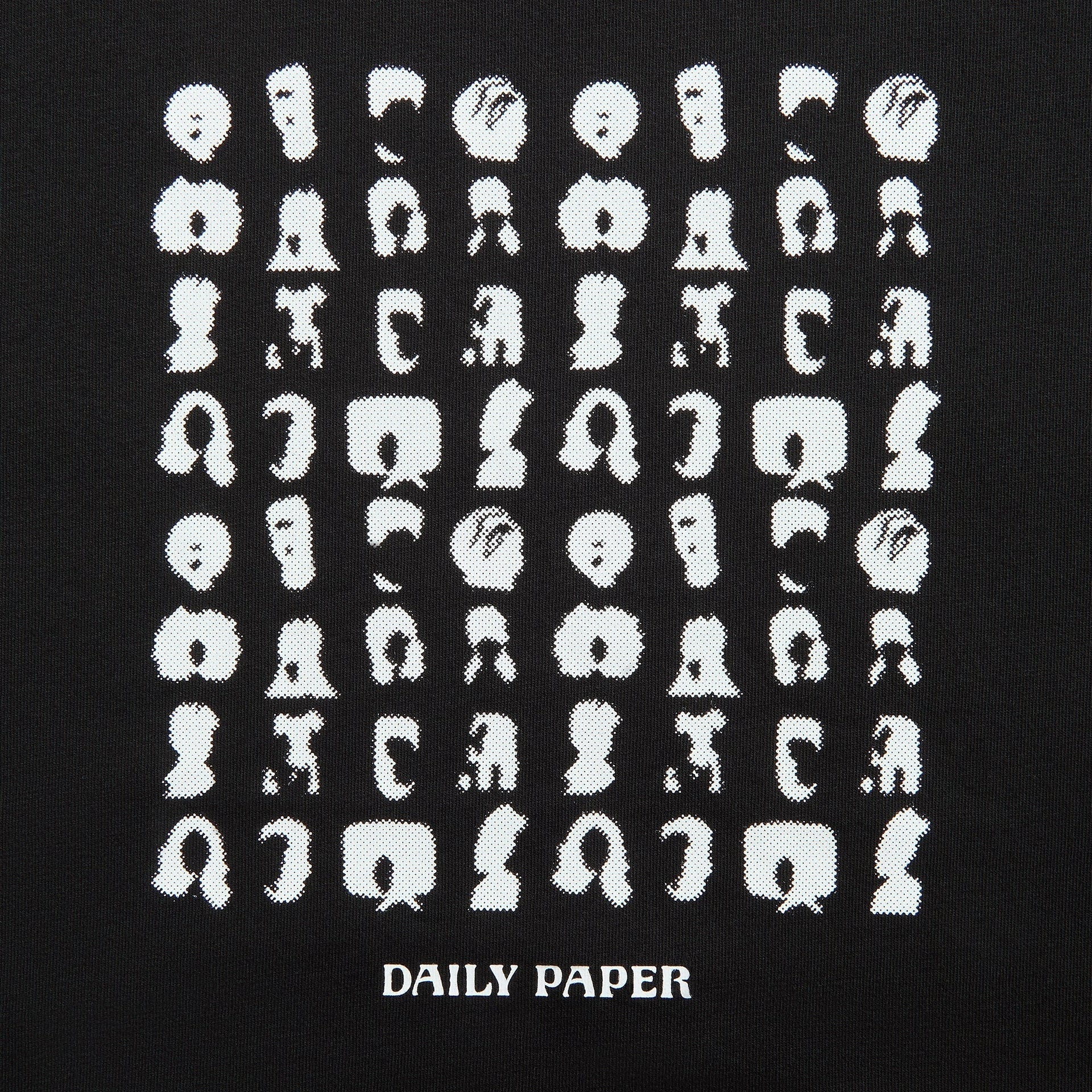 Daily Paper Hair Grid Tee in Black