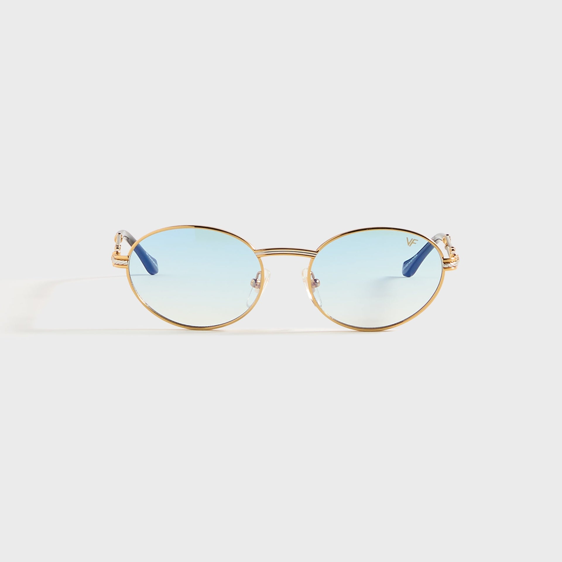 Vintage Frames Pac Double Rope Edition 18KT TwoinTone in Gold / Pastel Blue