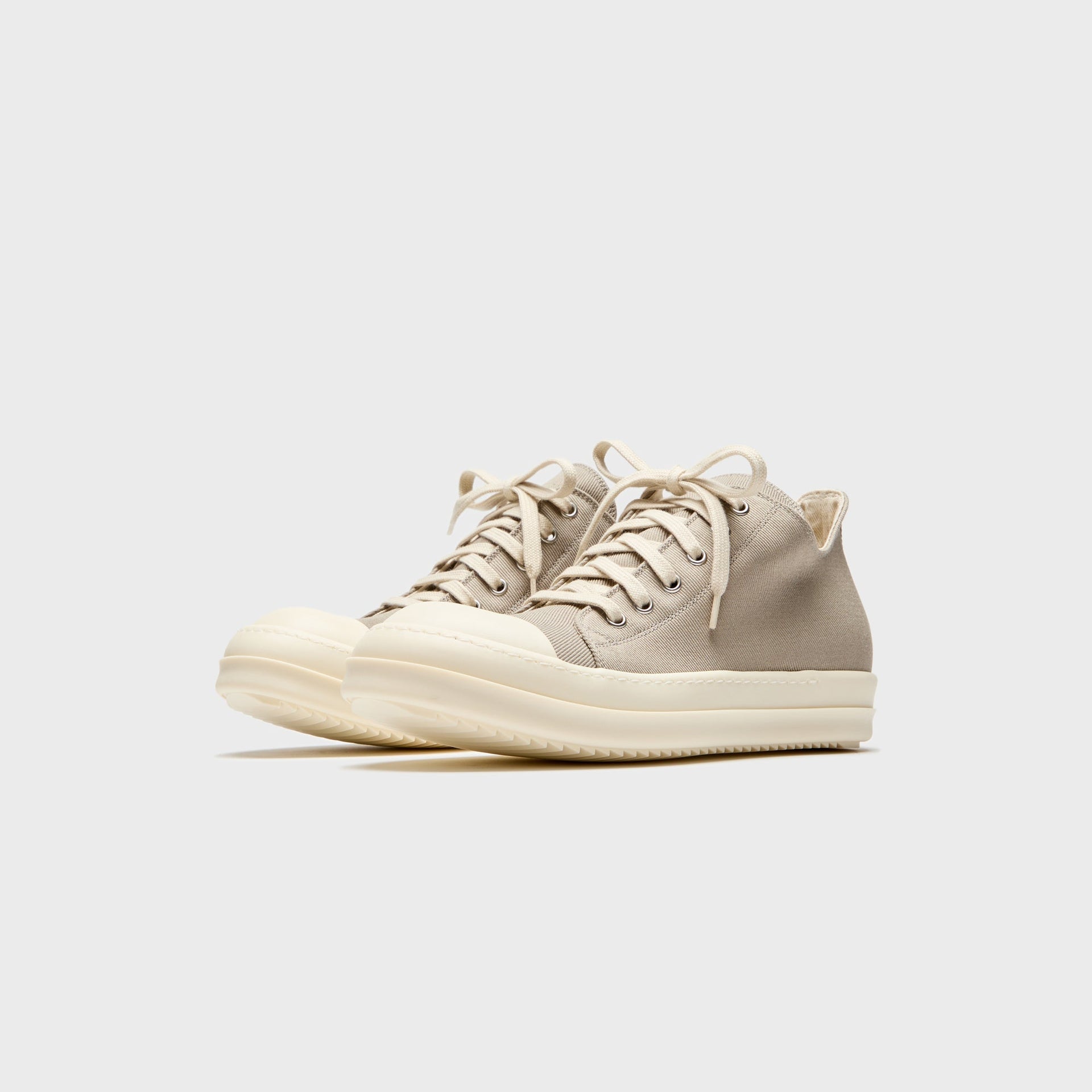 Rick Owens Concordians Low Sneaks - Dirty Pearl / Milk
