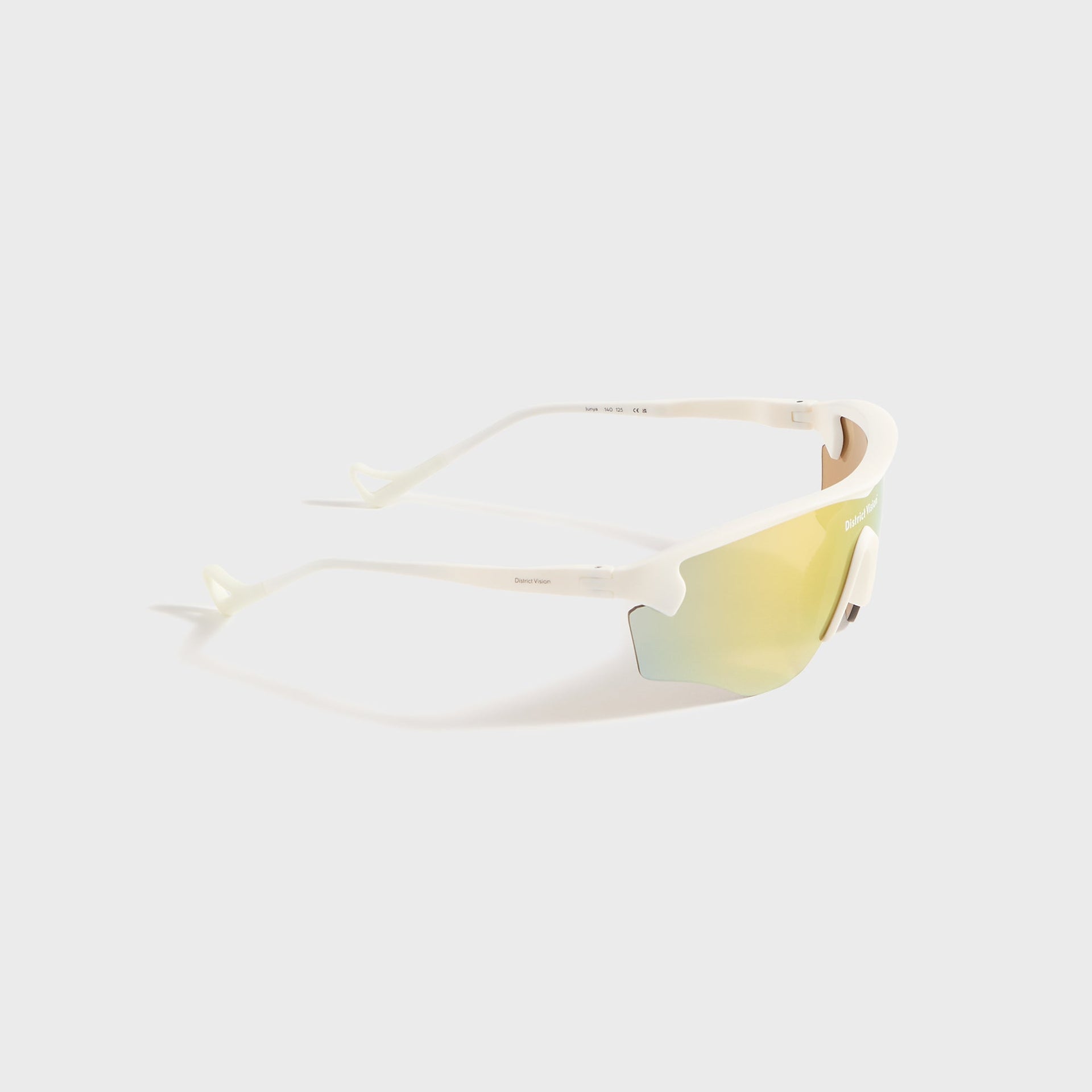 District Vision Junya Racer in White / D+ Amber Mirror