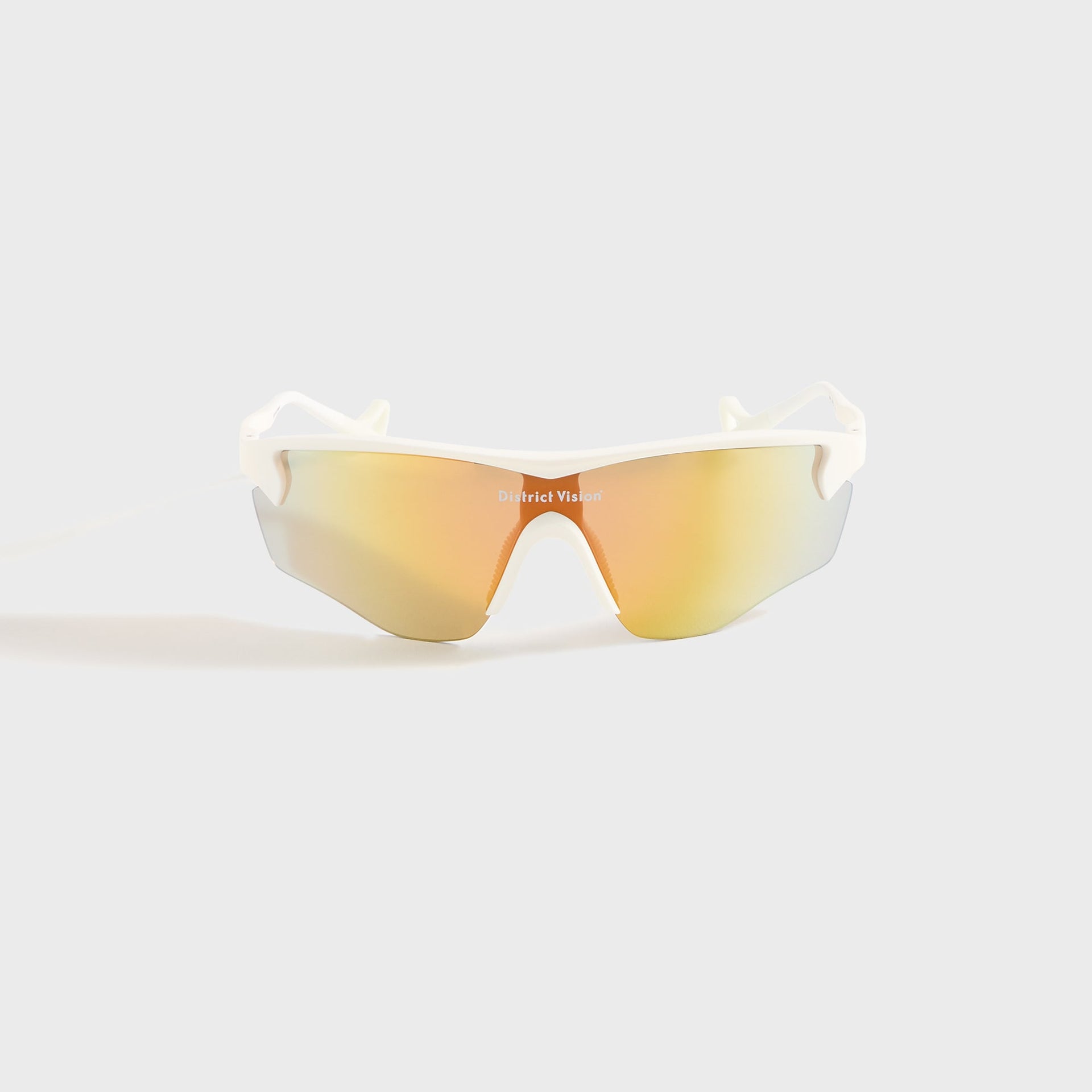 District Vision Junya Racer in White / D+ Amber Mirror