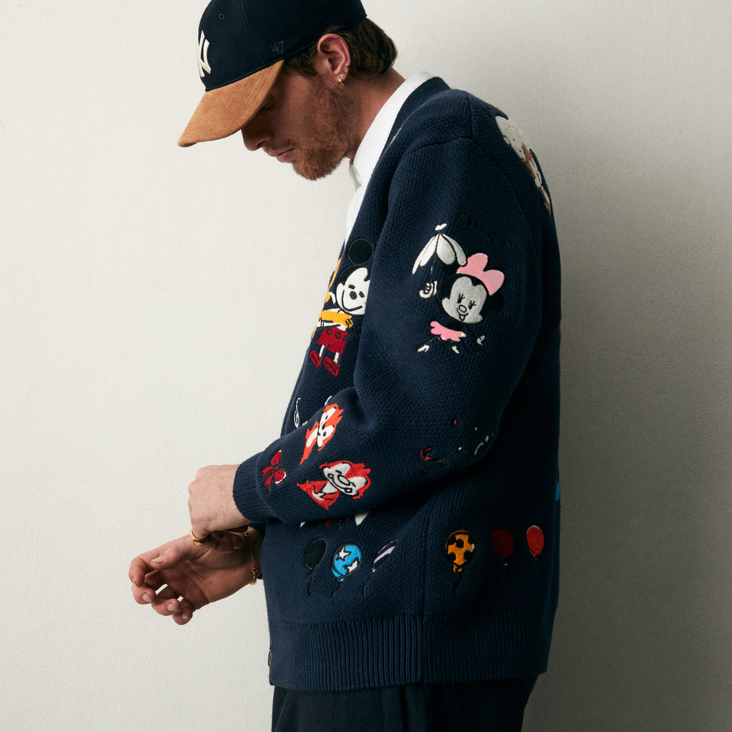 Disney | Kith for Mickey & Friends Chunky Yarn Cardigan - Nocturnal