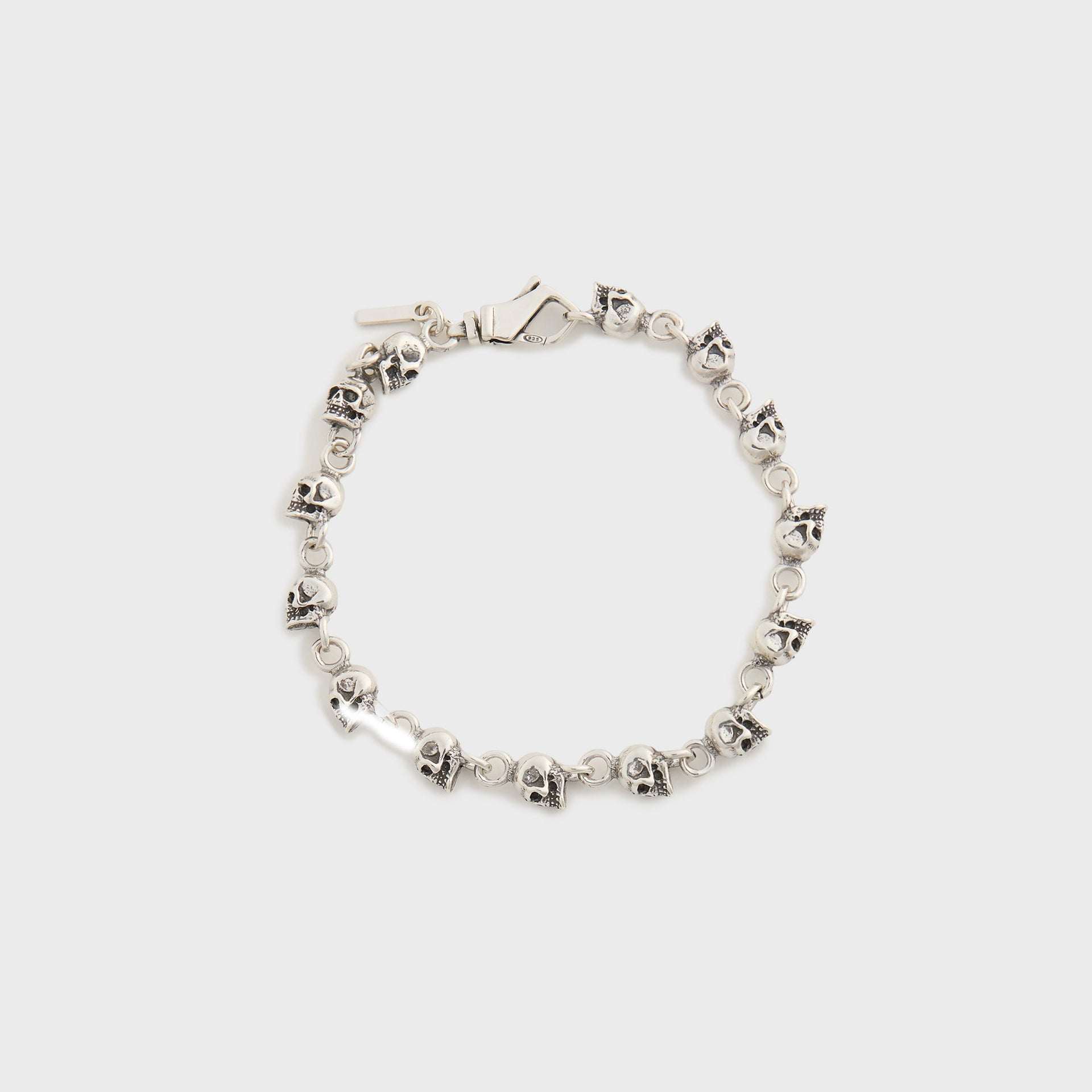 Emanuele Bicocchi Multi-Skull Bracelet - Silver