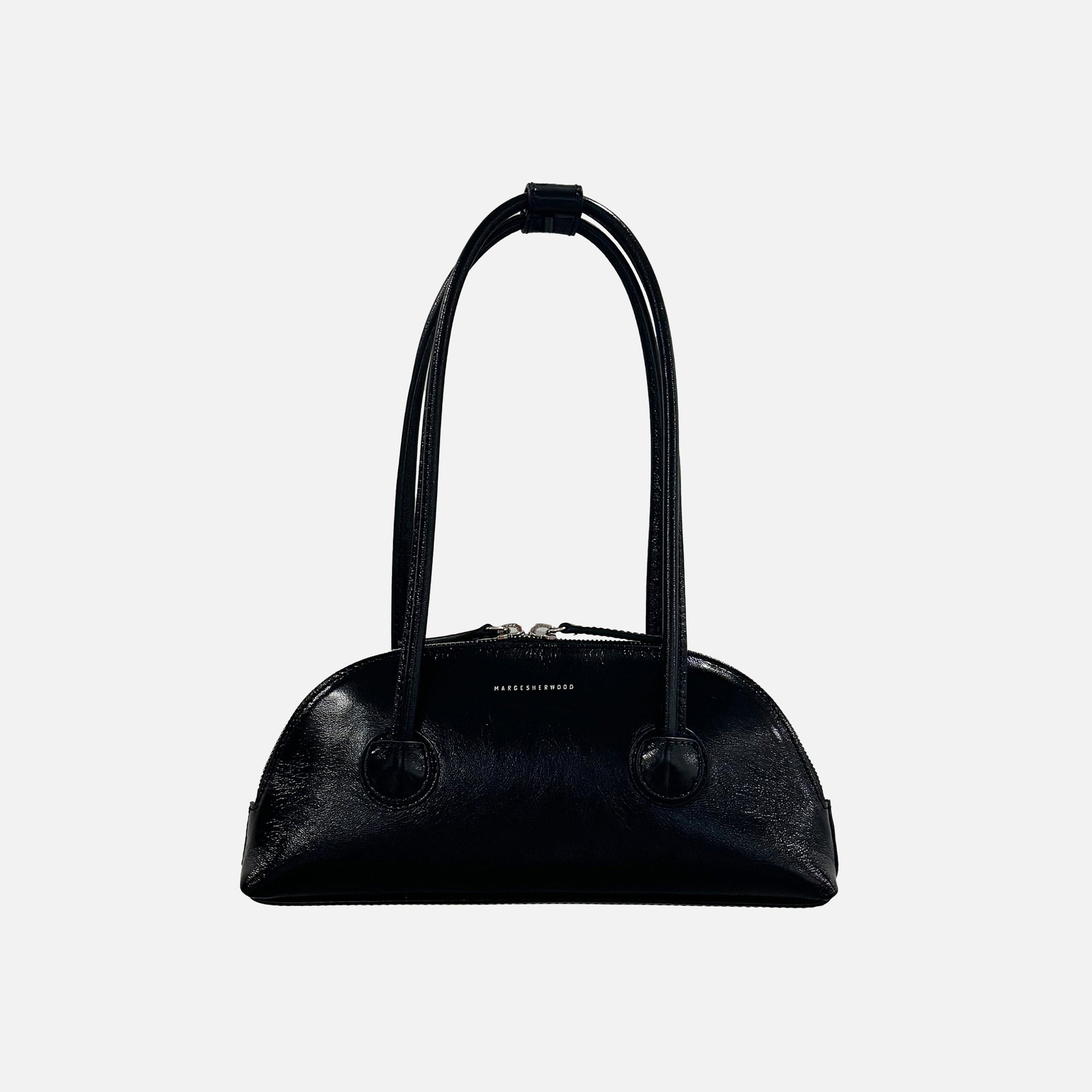 MARGESHERWOOD Bessette Shoulder Bag - Glossy Black