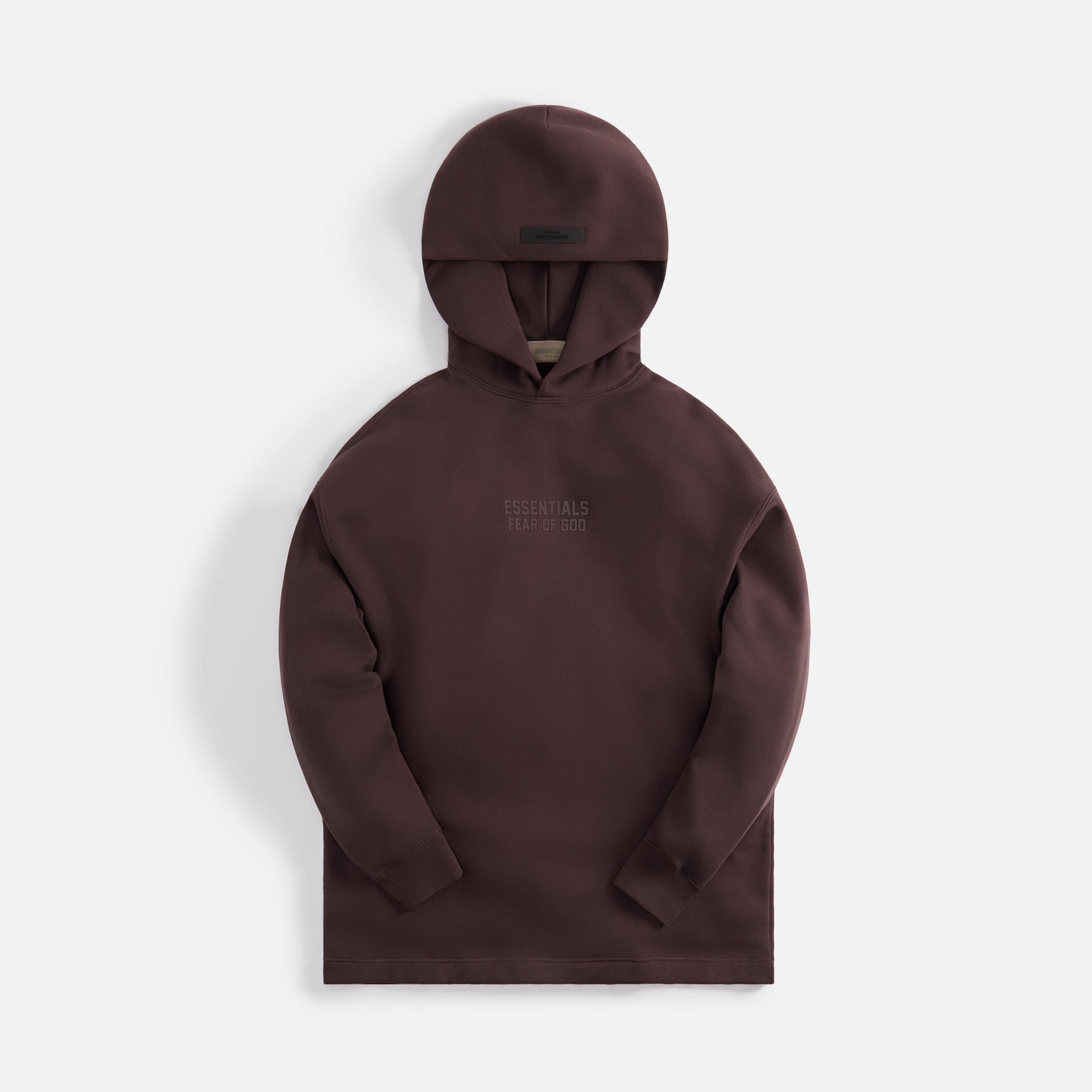 Essentials Fleece Relxed Hoodie - Plum