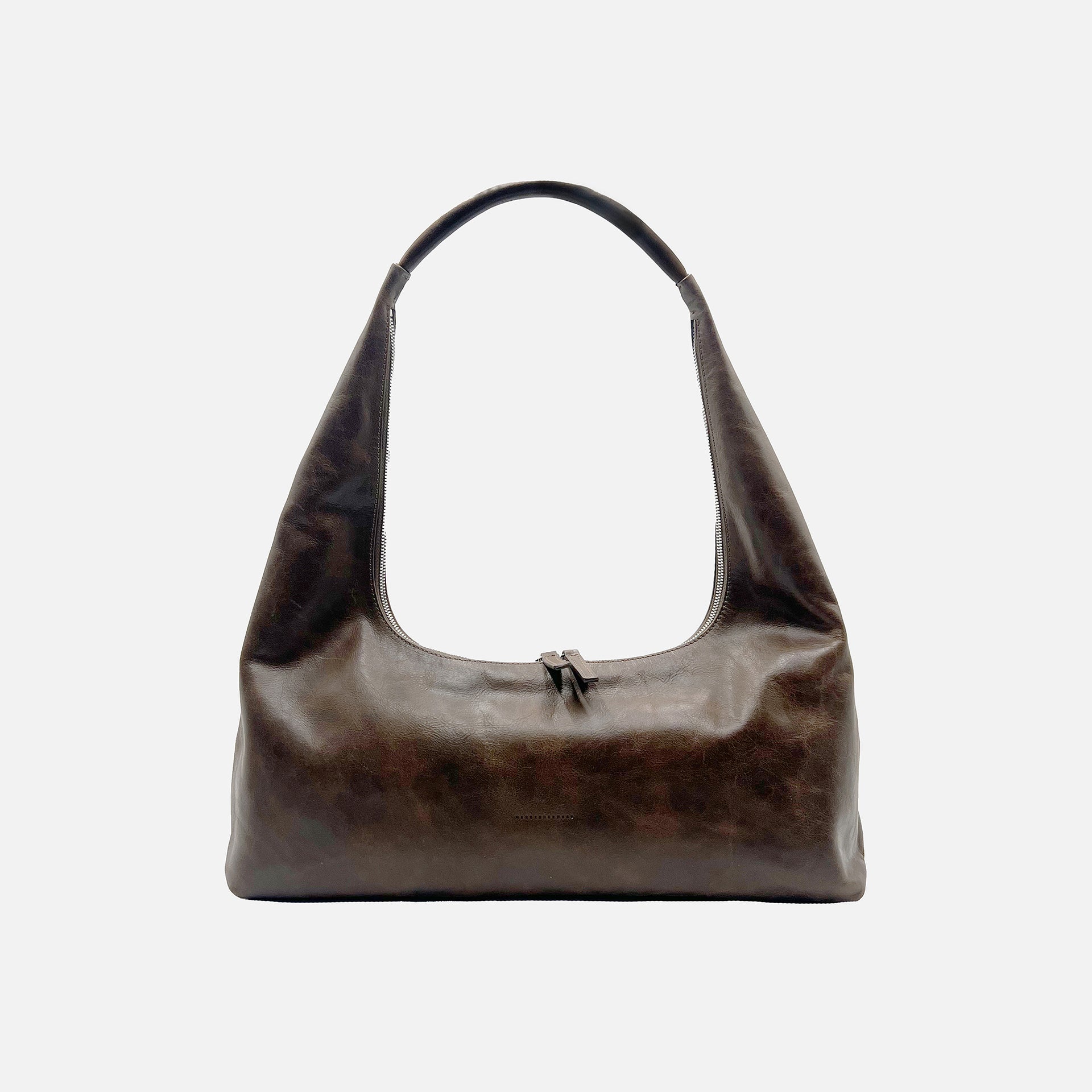 MARGESHERWOOD Hobo Large Shoulder Bag - Washed Brown