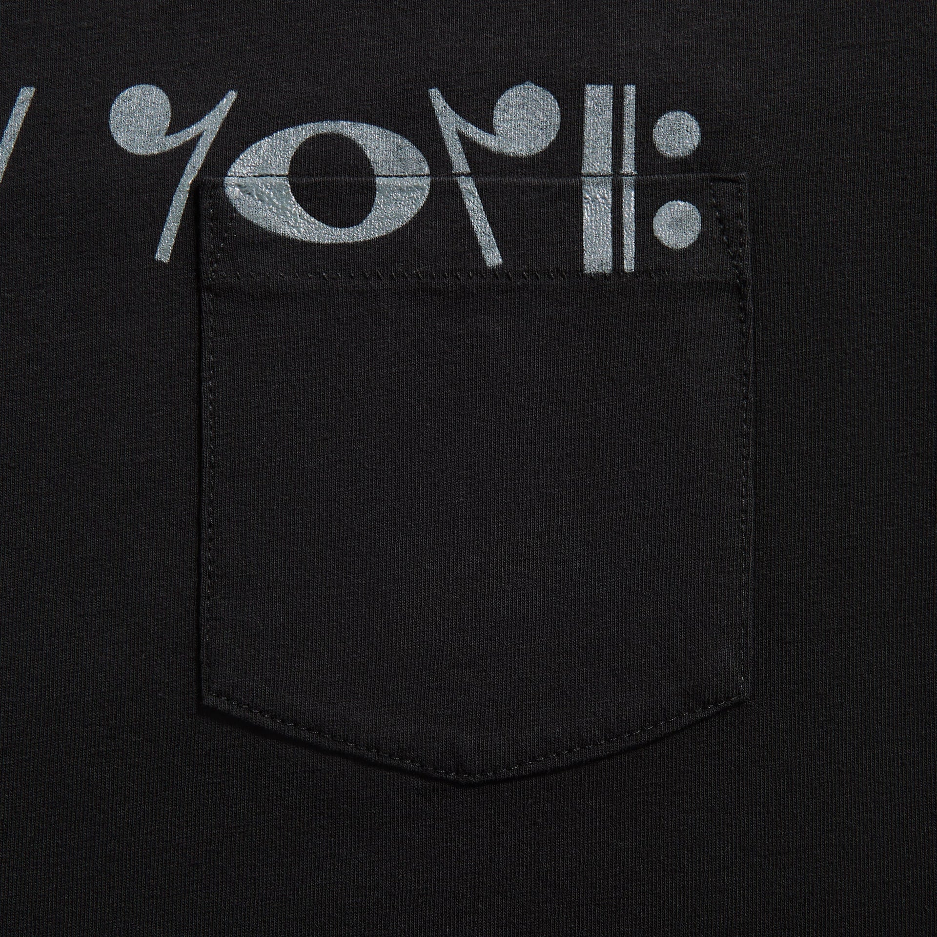 Engineered Garments Printed Cross CrewinNeck Tee in Black Cosmopolitanism