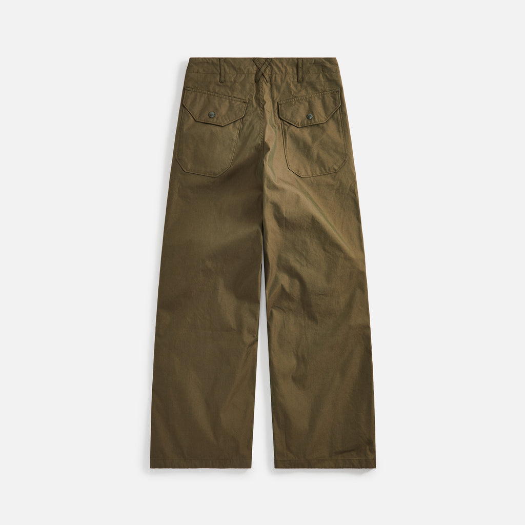 Engineered Garments Over Pant PC Coated Cloth - Olive – Kith