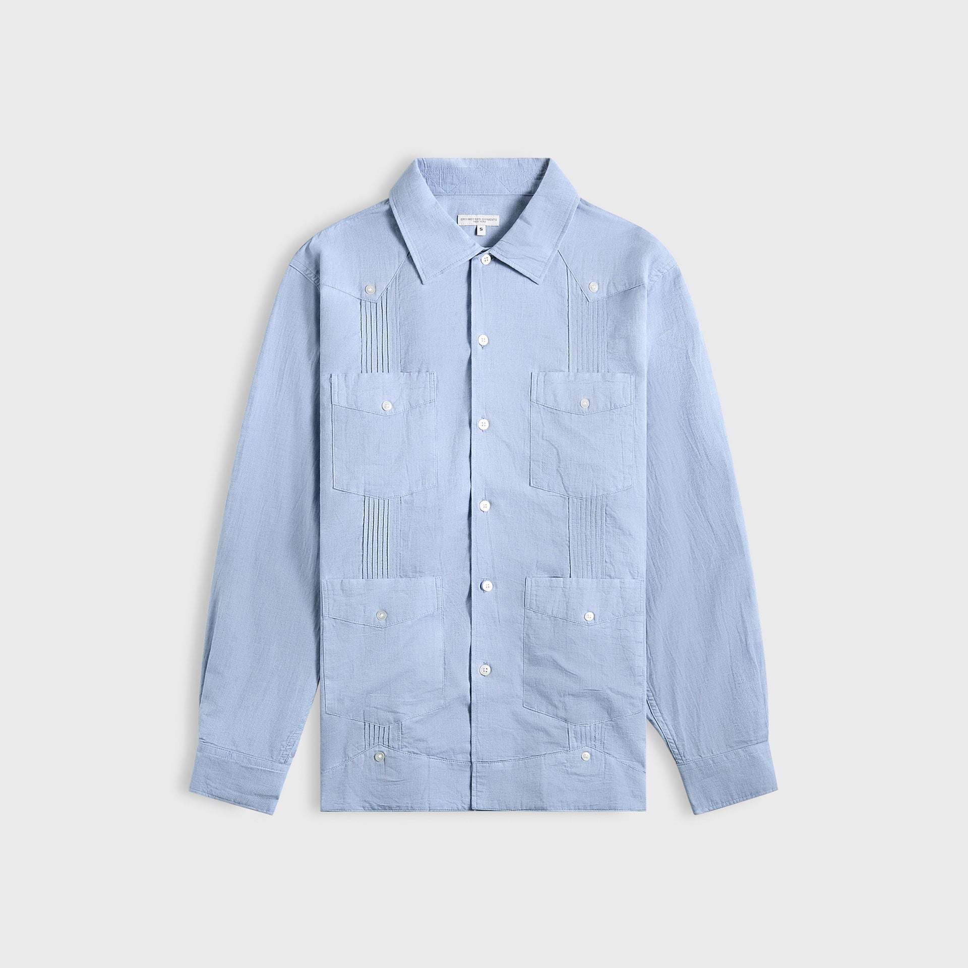 Engineered Garments Guayabera Shirt - Light Blue