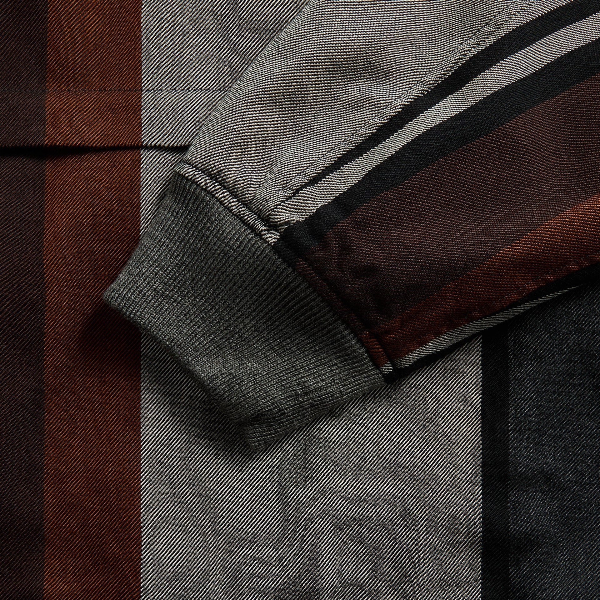 Engineered Garments Wind Pull Wide Stripe Worsted Wool Sweater - Multi Color