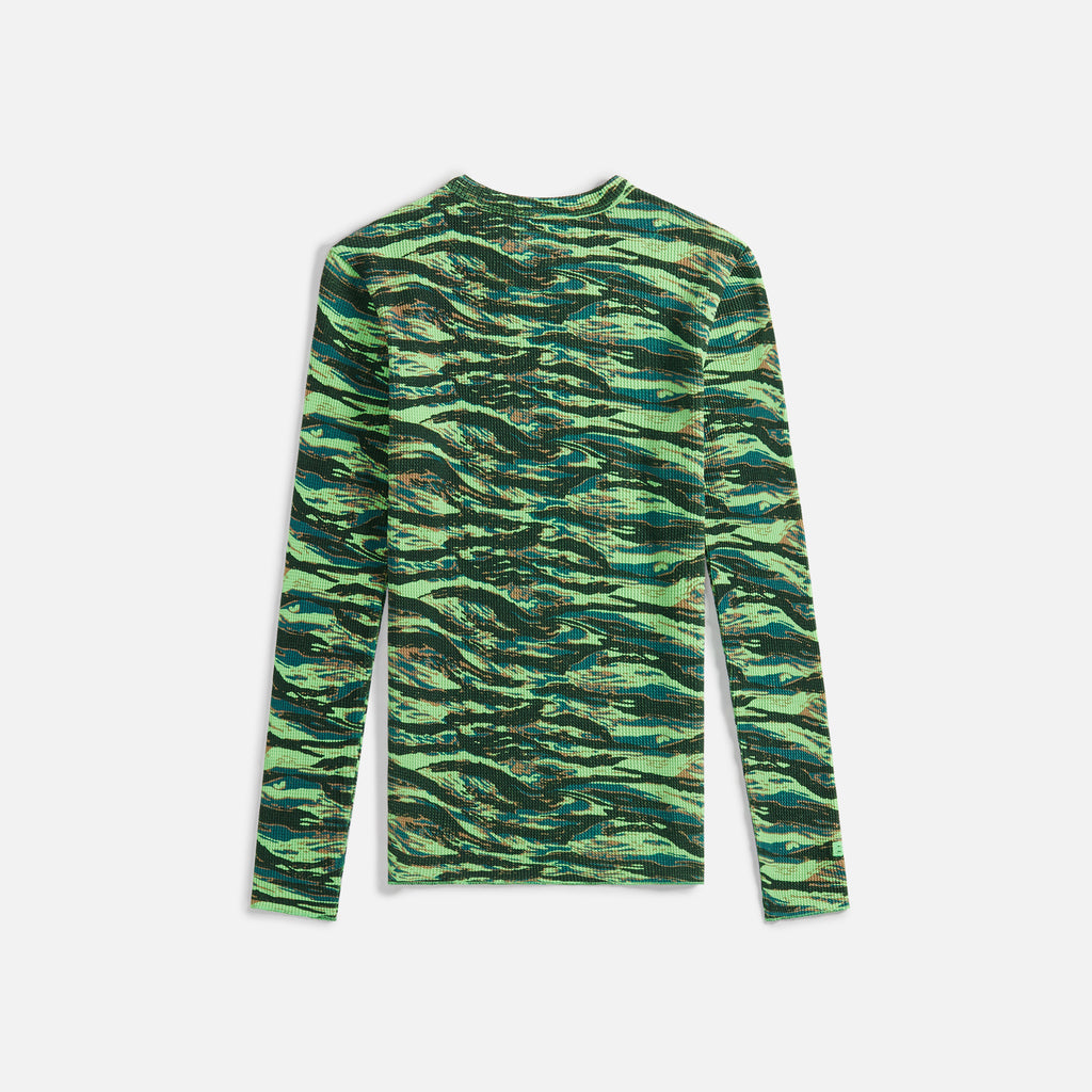ERL: Green Camouflage Long Sleeve T-Shirt