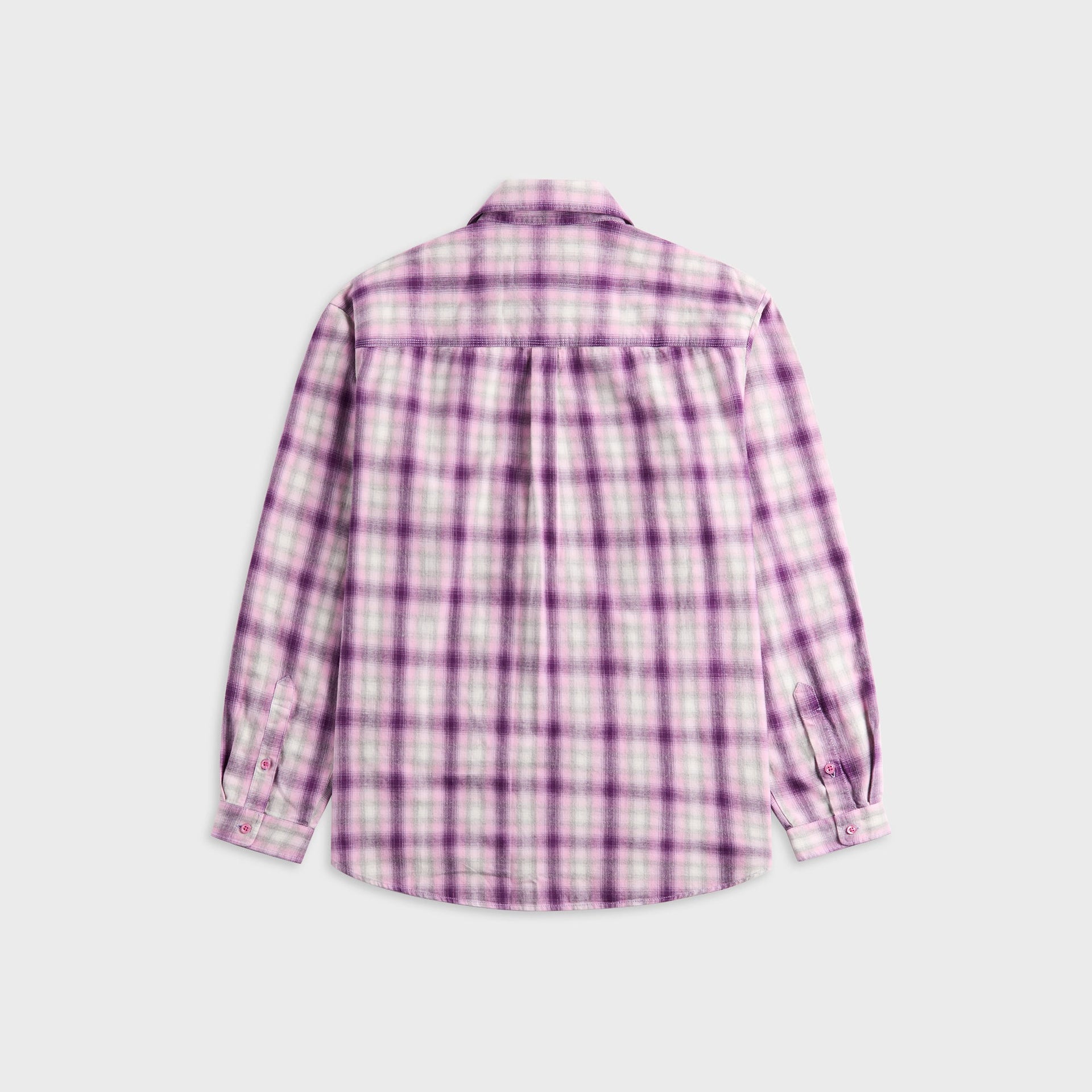 ERL Plaid Overshirt Woven - Purple