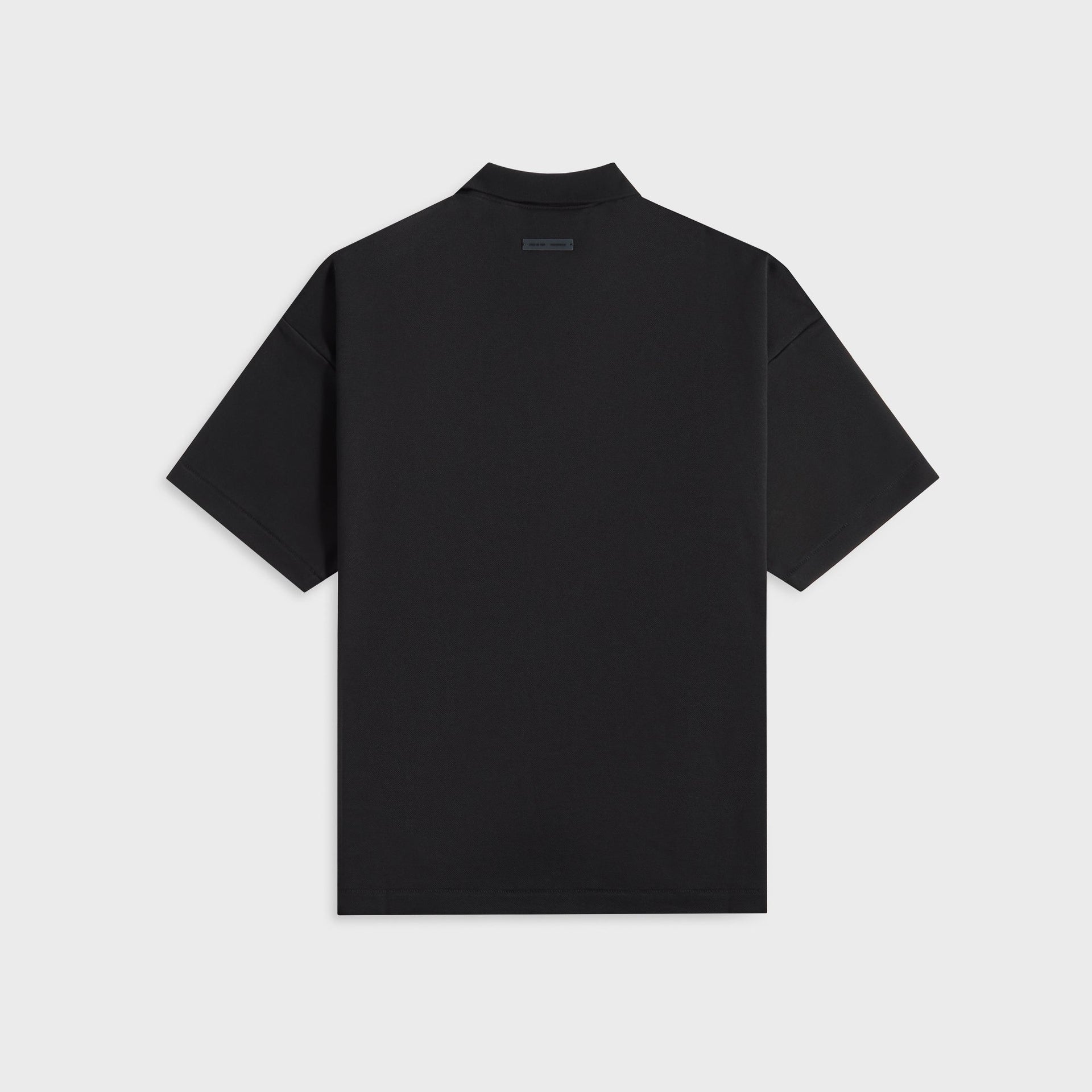 Essentials 90S Fit Pique Polo in Jet Black