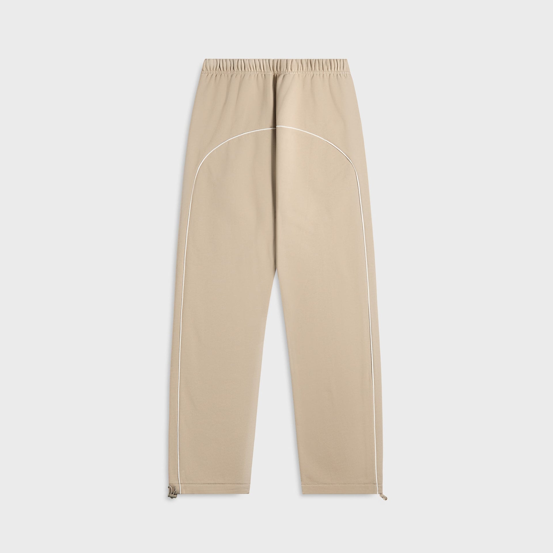 Essentials Relaxed Fleece Sweatpant With Piping in Timber / Cloud White