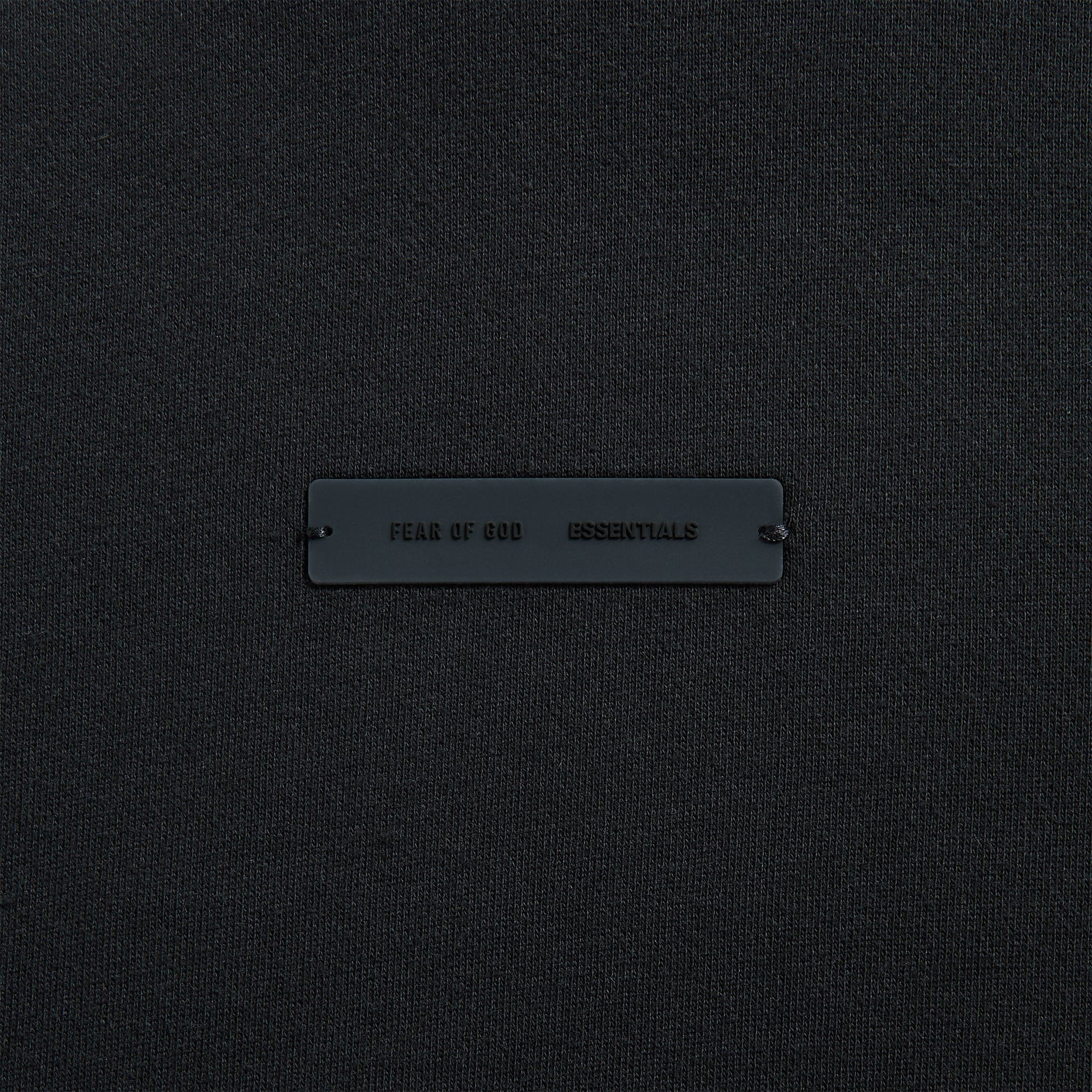 Essentials Classic Fit Fleece Hoodie in Jet Black