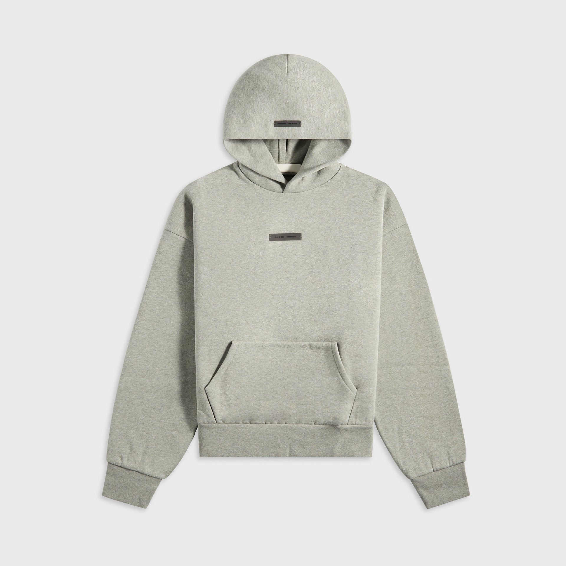 Essentials Classic Fit Fleece Hoodie in Concrete Heather