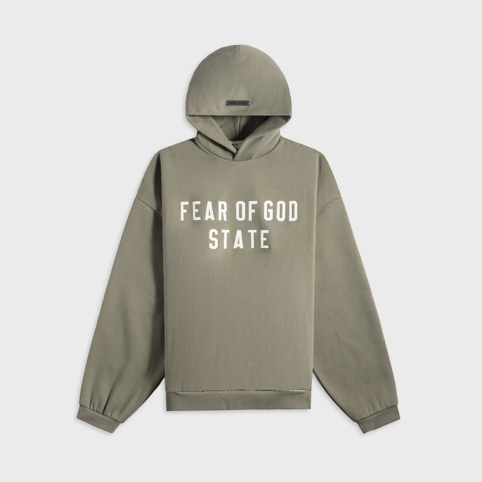 Essentials 90S Fit Fleece Hoodie in Moss