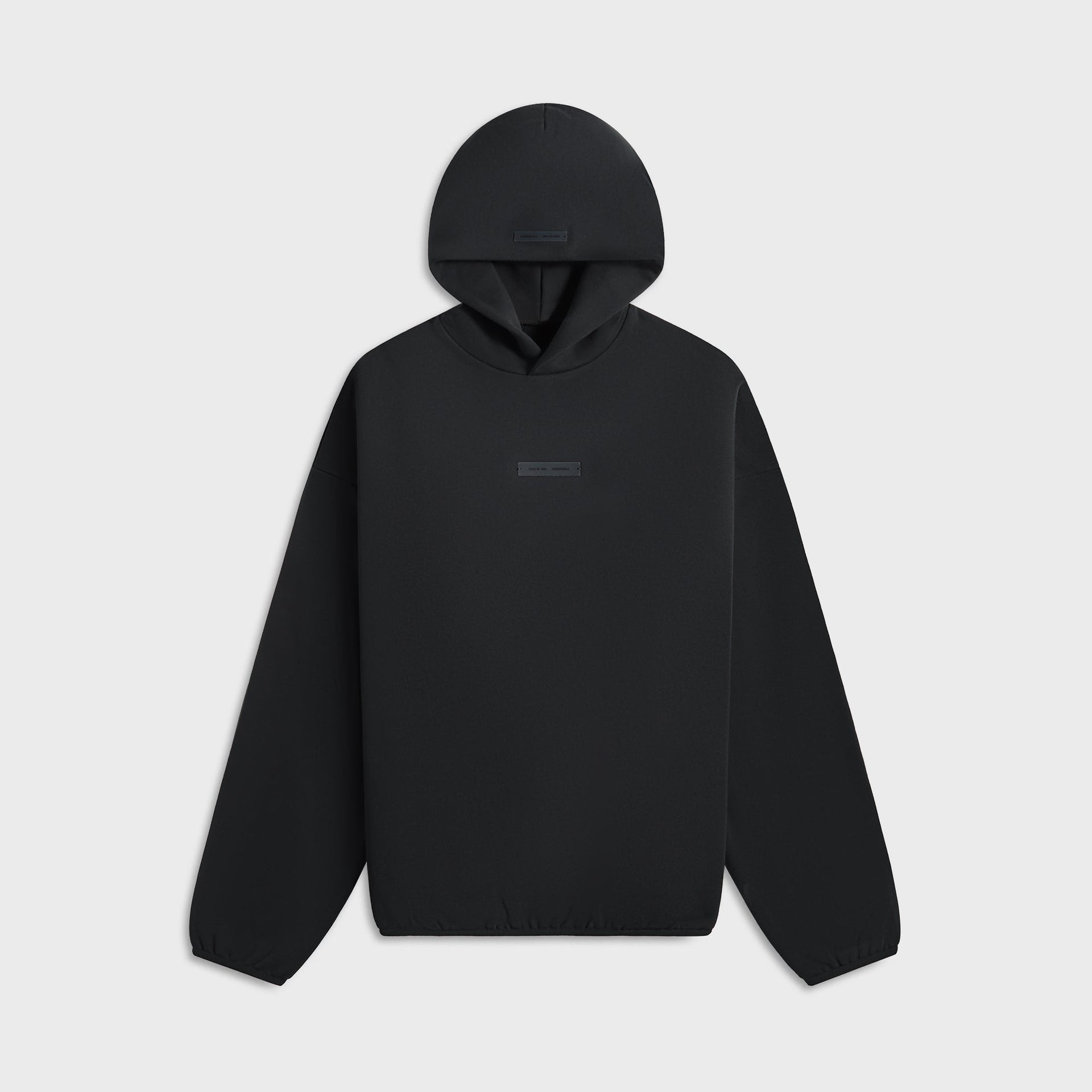 Essentials Modern Fit Fleece Hoodie in Jet Black