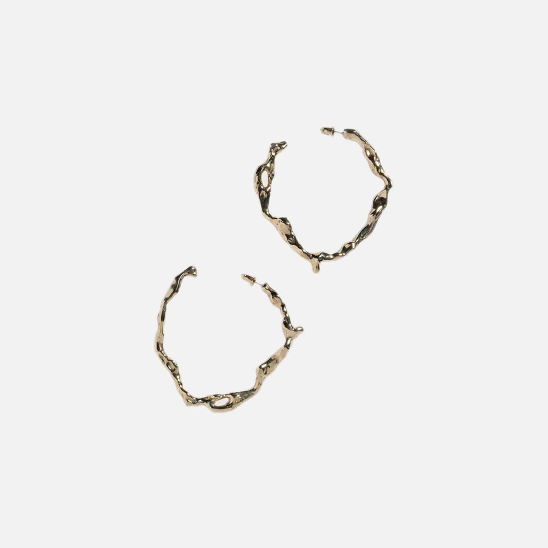 Faris Drip Hoop Earrings in 14K Gold-Plated - Bronze
