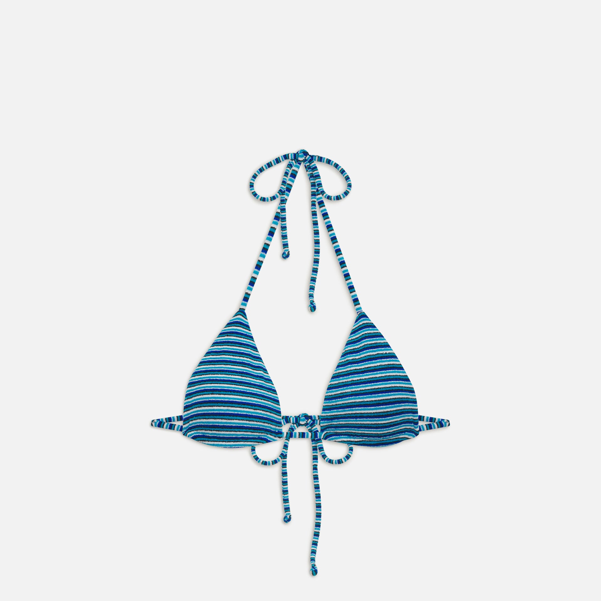 Frankies Bikinis Nick Terry Top - Positano Stripe