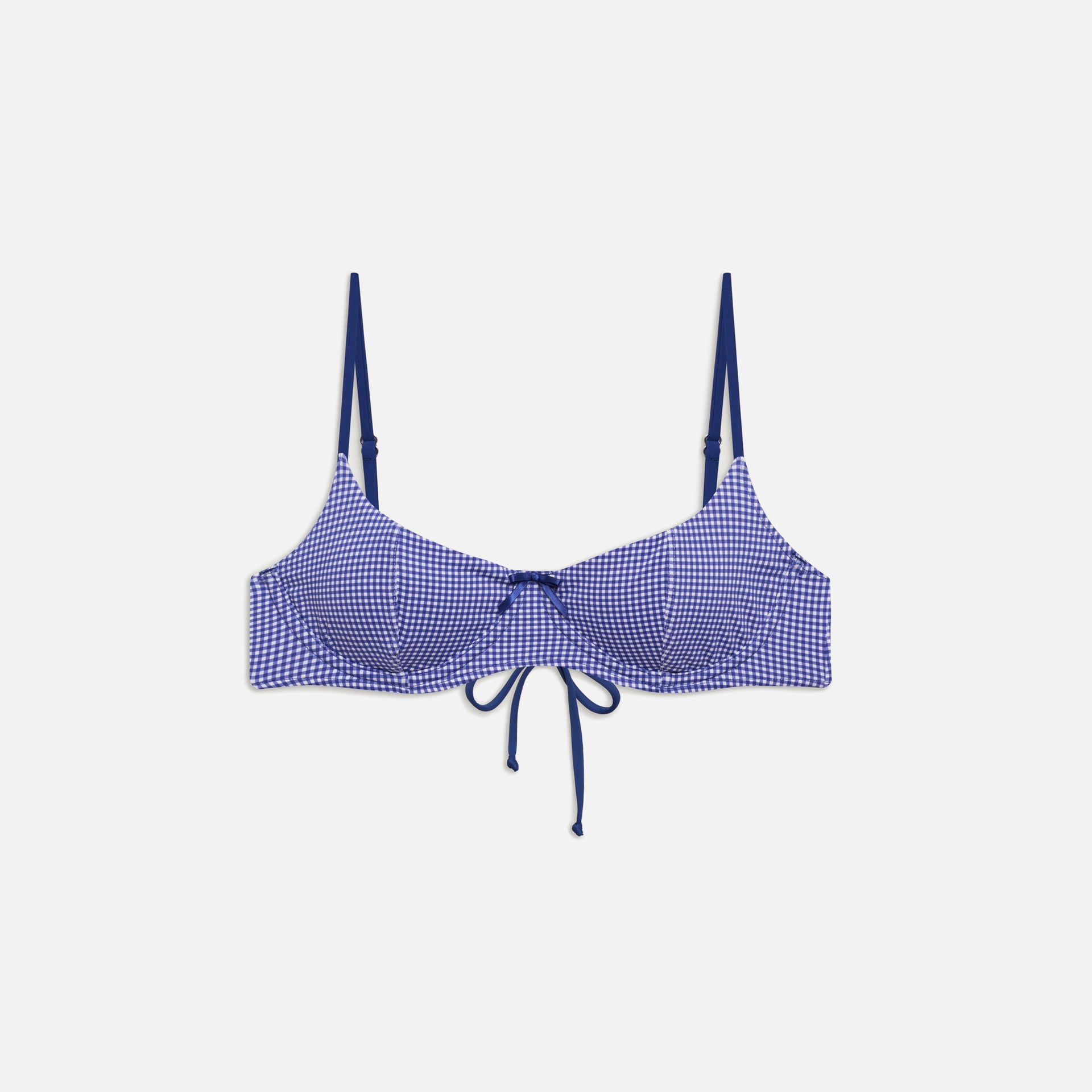 Frankies Bikinis Cola Top - Sailor Gingham