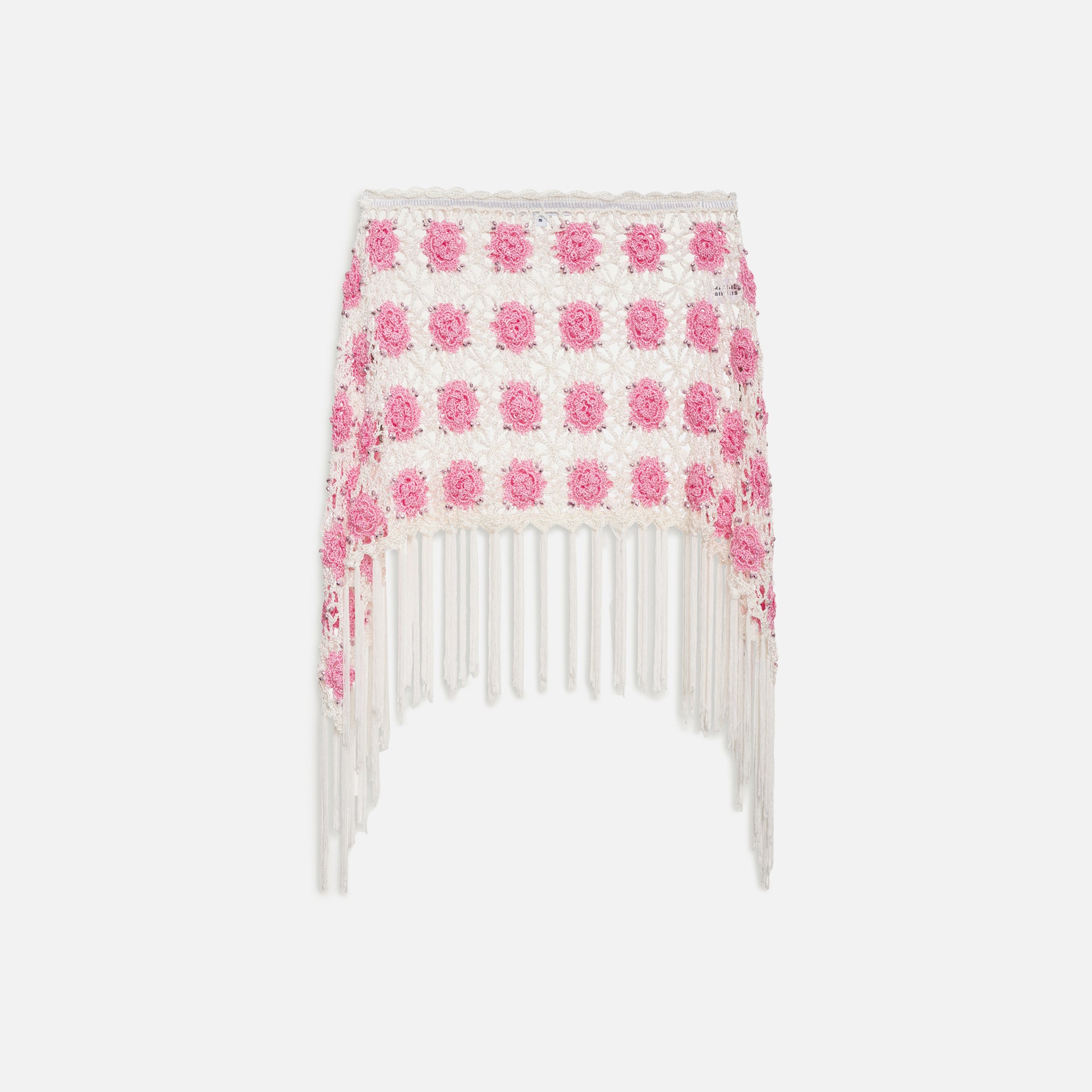 Frankies Bikinis Hendrix Crochet Skirt - Pink Sugar
