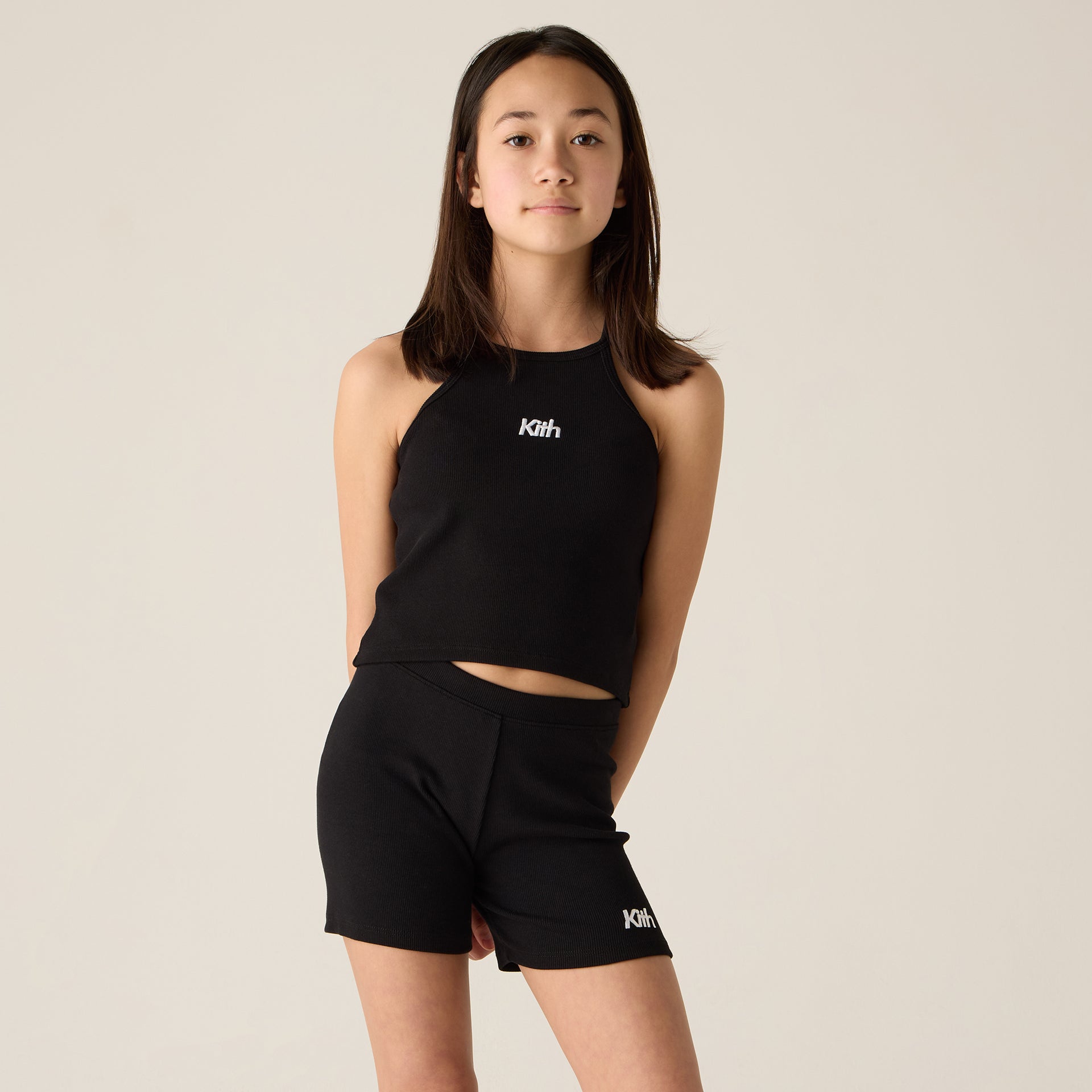 Kith Kids Rib Biker Short - Black