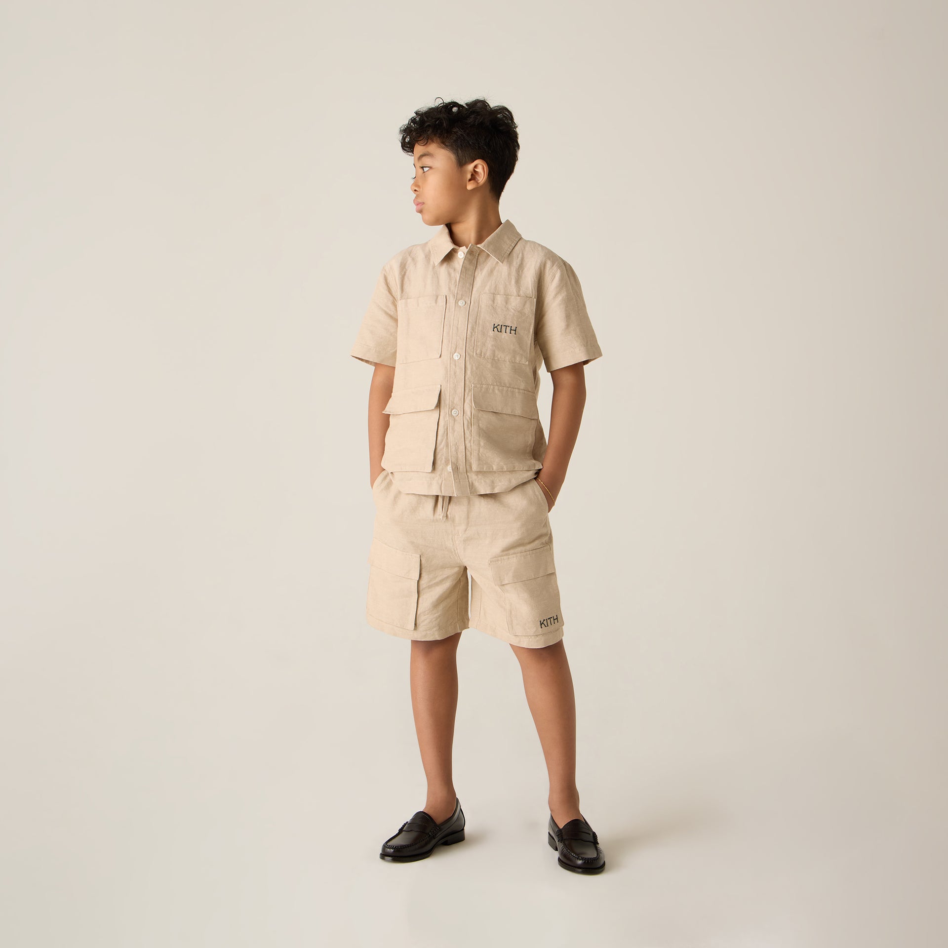 Kith Kids Belmont Cargo Short - Canvas
