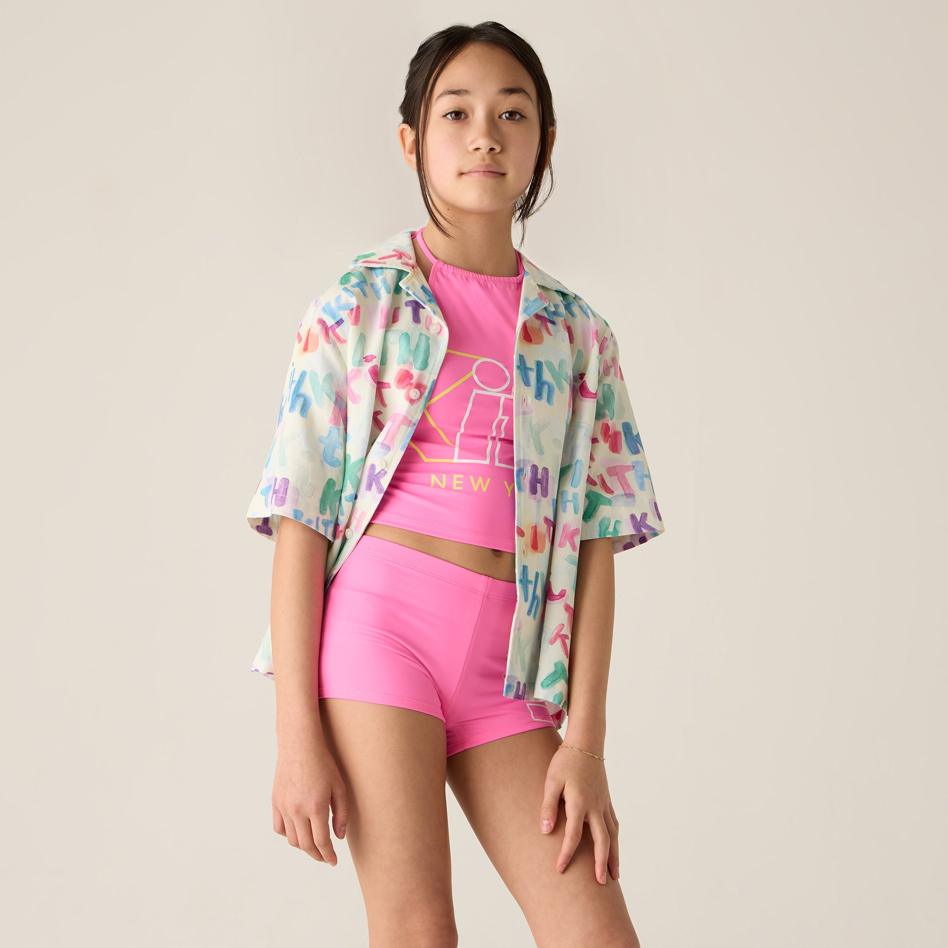 Kith Kids Tankini Swim Set - Peony