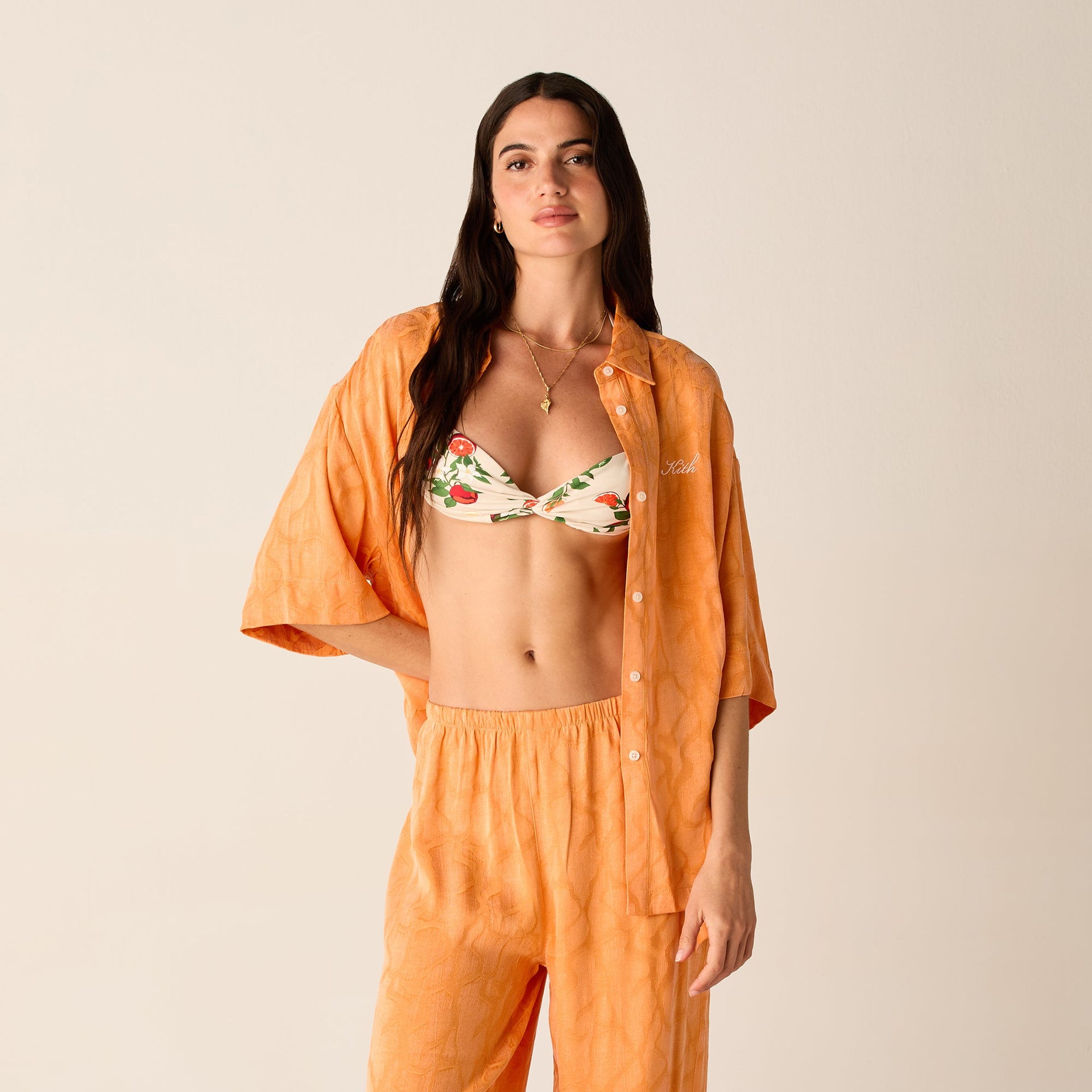Erlebniswelt-fliegenfischenShops Women Mari Wavy Jacquard Shirt - Midsummer