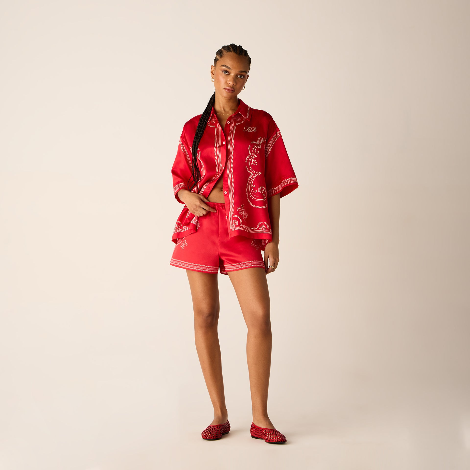 Kith Women Mari Medallion Shirt - Fame
