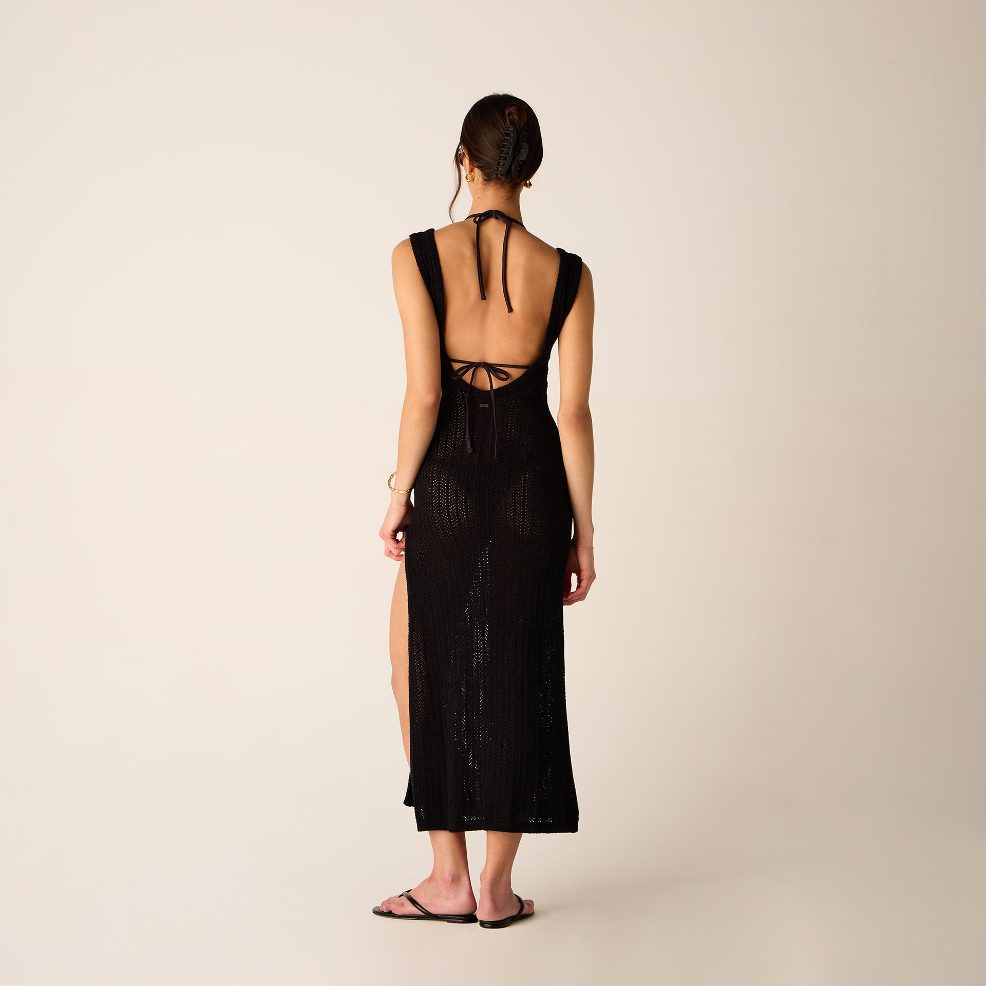 Kith Women Monroe Deep V-Neck Dress - Black